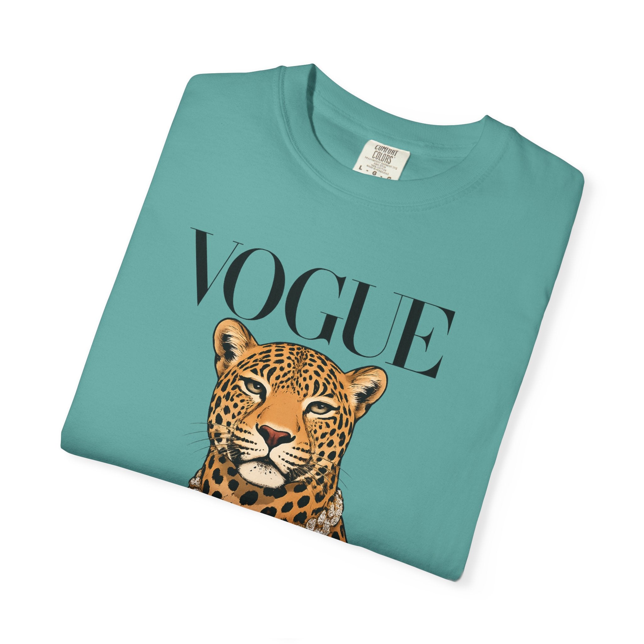 Vogue Leopard Graphic T-Shirt