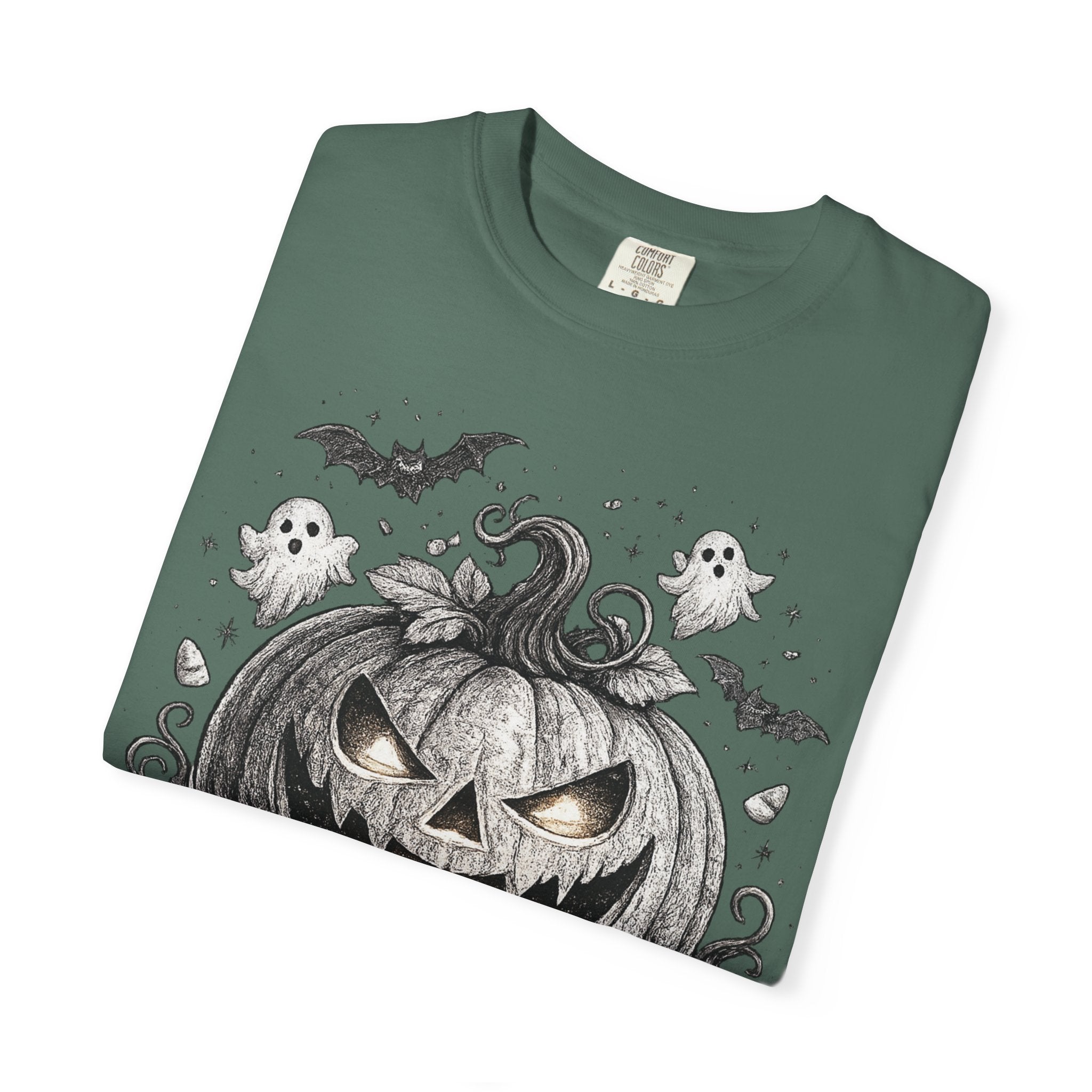 Halloween Pumpkin T-Shirt — Spooky Jack-O'-Lantern Design