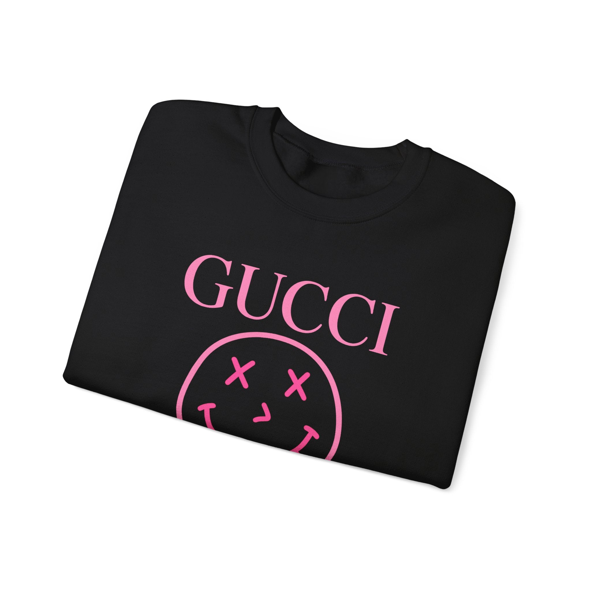 Gucci Pink Smiley Crewneck Sweatshirt