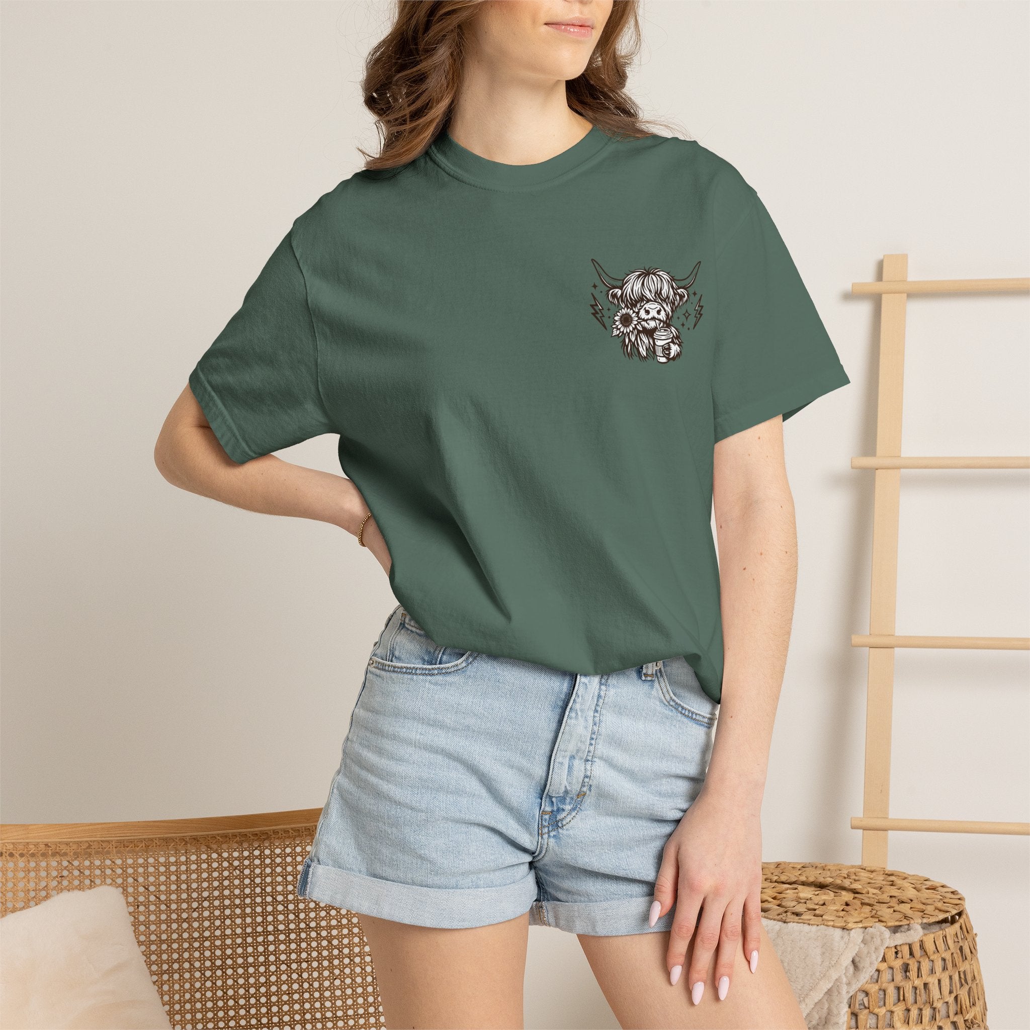 Not Today Heifer T-Shirt — Cute Highland Cow Graphic Tee