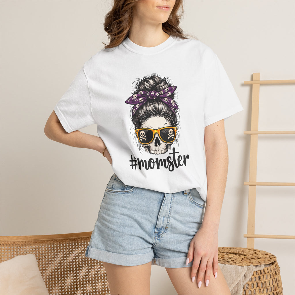 Momster Skull T-Shirt – Halloween Mom Graphic Tee