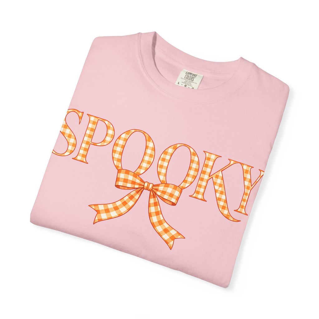 Spooky Gingham Bow T-Shirt — Halloween Graphic Tee