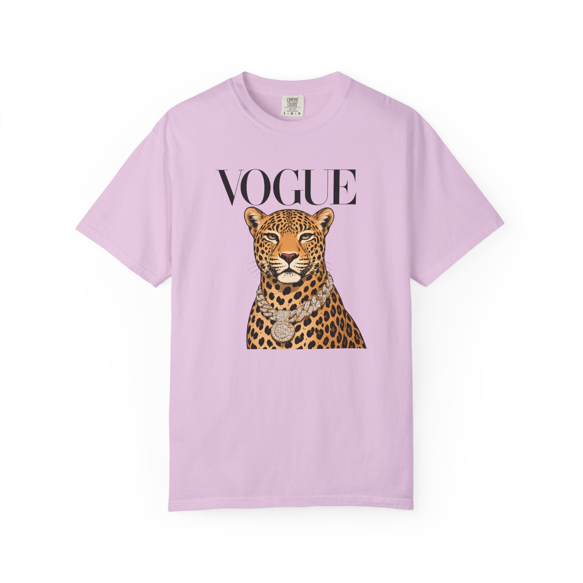 Vogue Leopard Graphic T-Shirt