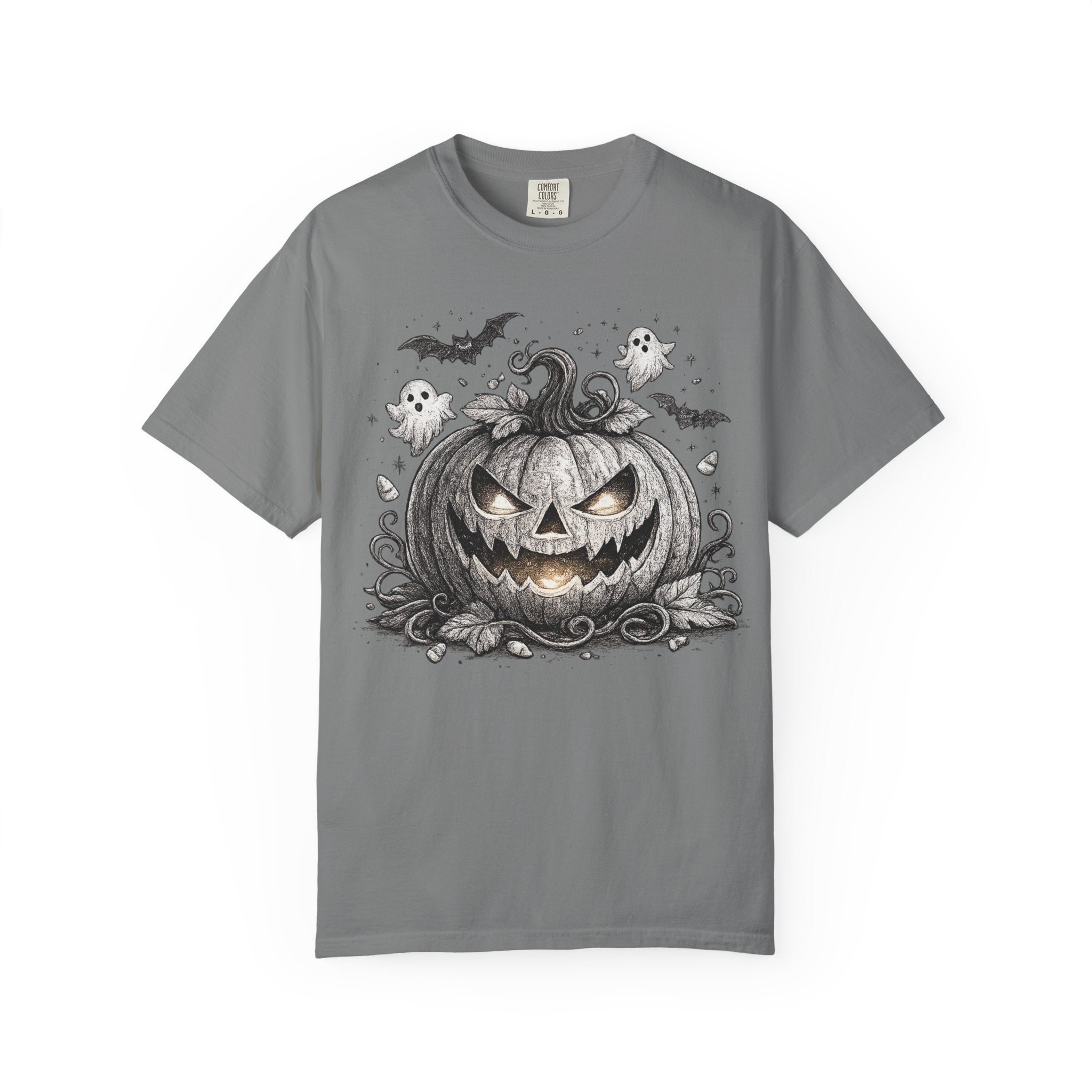 Halloween Pumpkin T-Shirt — Spooky Jack-O'-Lantern Design