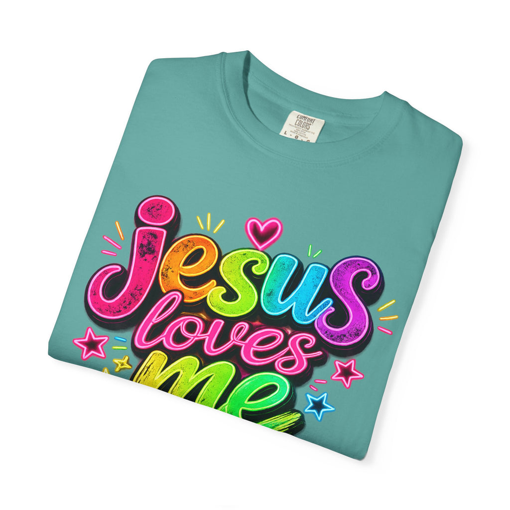 Jesus Loves Me Graphic T-Shirt — Colorful Faith Tee