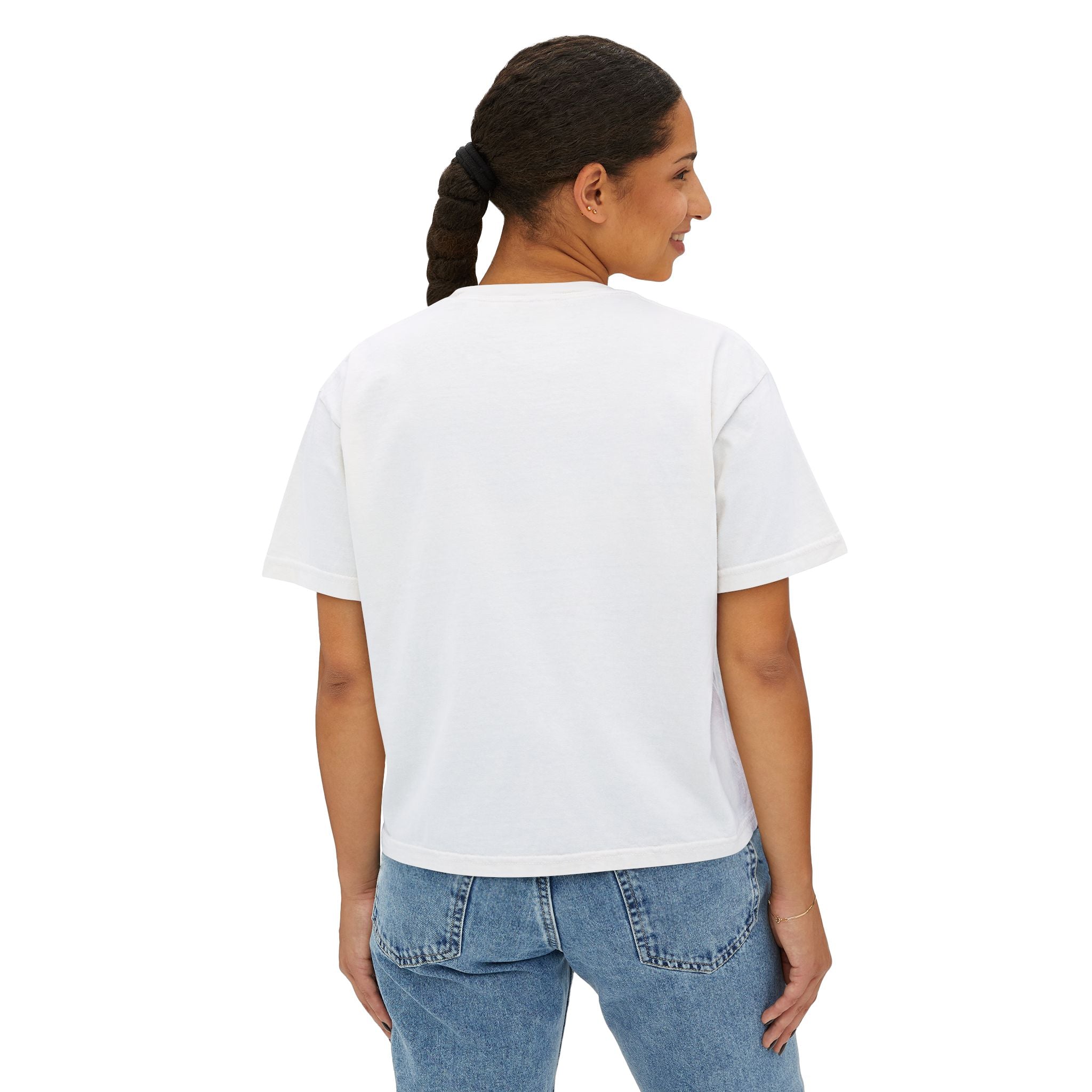 Women's Boxy Tee — 'Hot Girls Hit Curbs' Pink Convertible Graphic Crop Top
