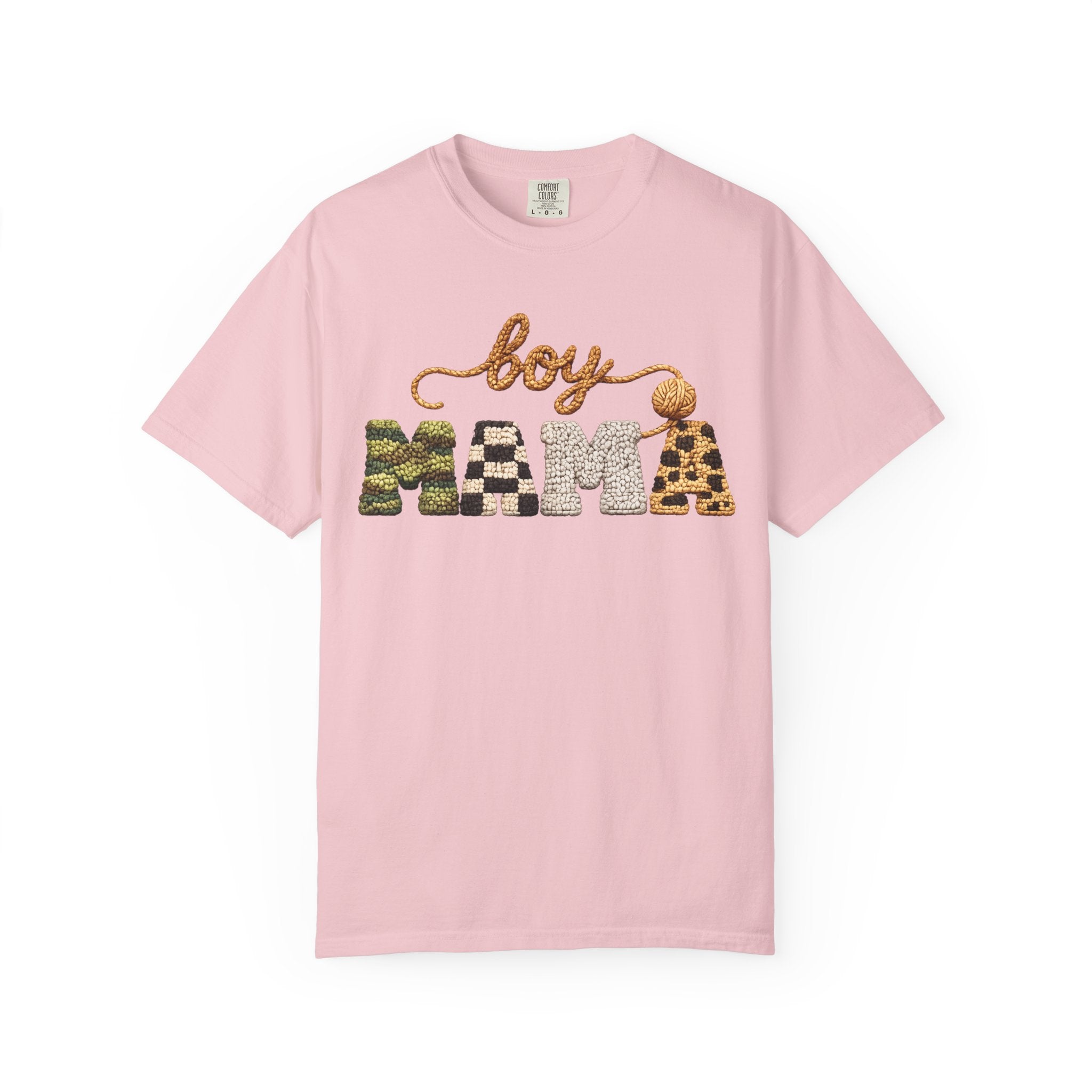 Boy Mama Graphic T-Shirt — Leopard & Camo Mom Tee