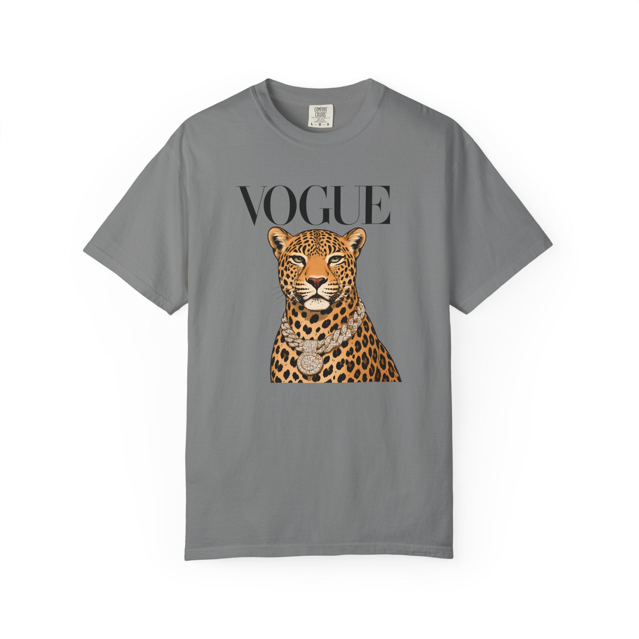 Vogue Leopard Graphic T-Shirt