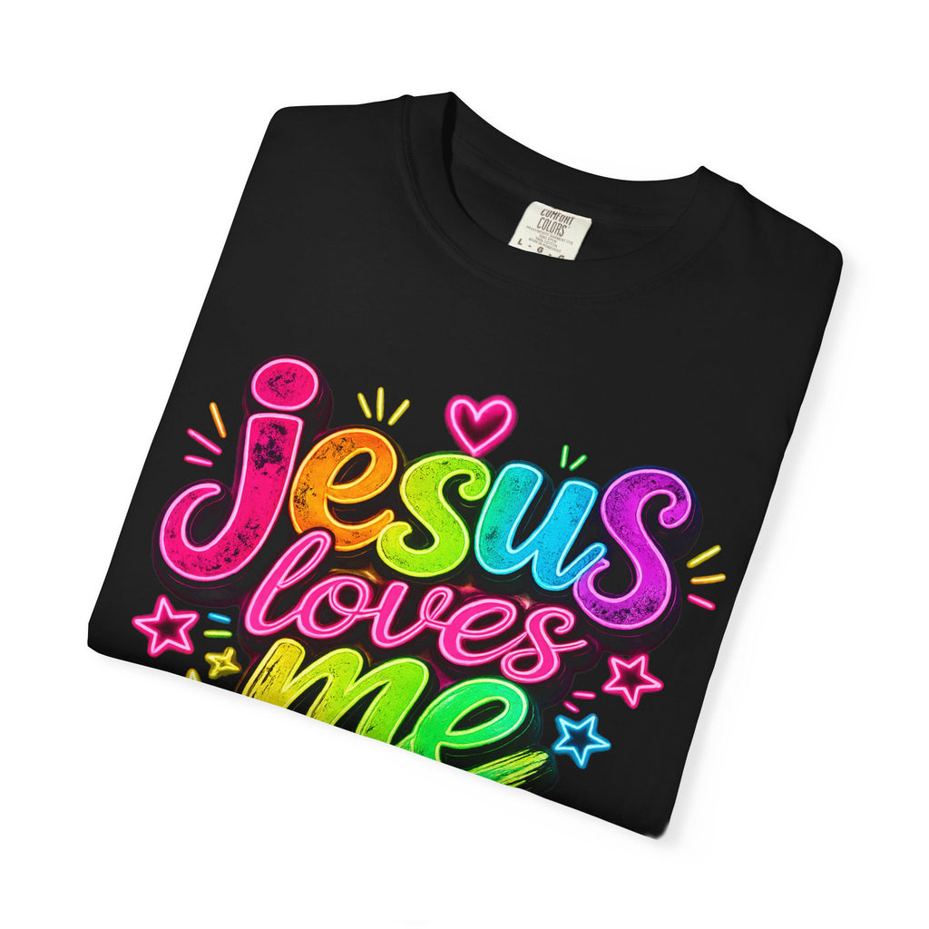 Jesus Loves Me Graphic T-Shirt — Colorful Faith Tee