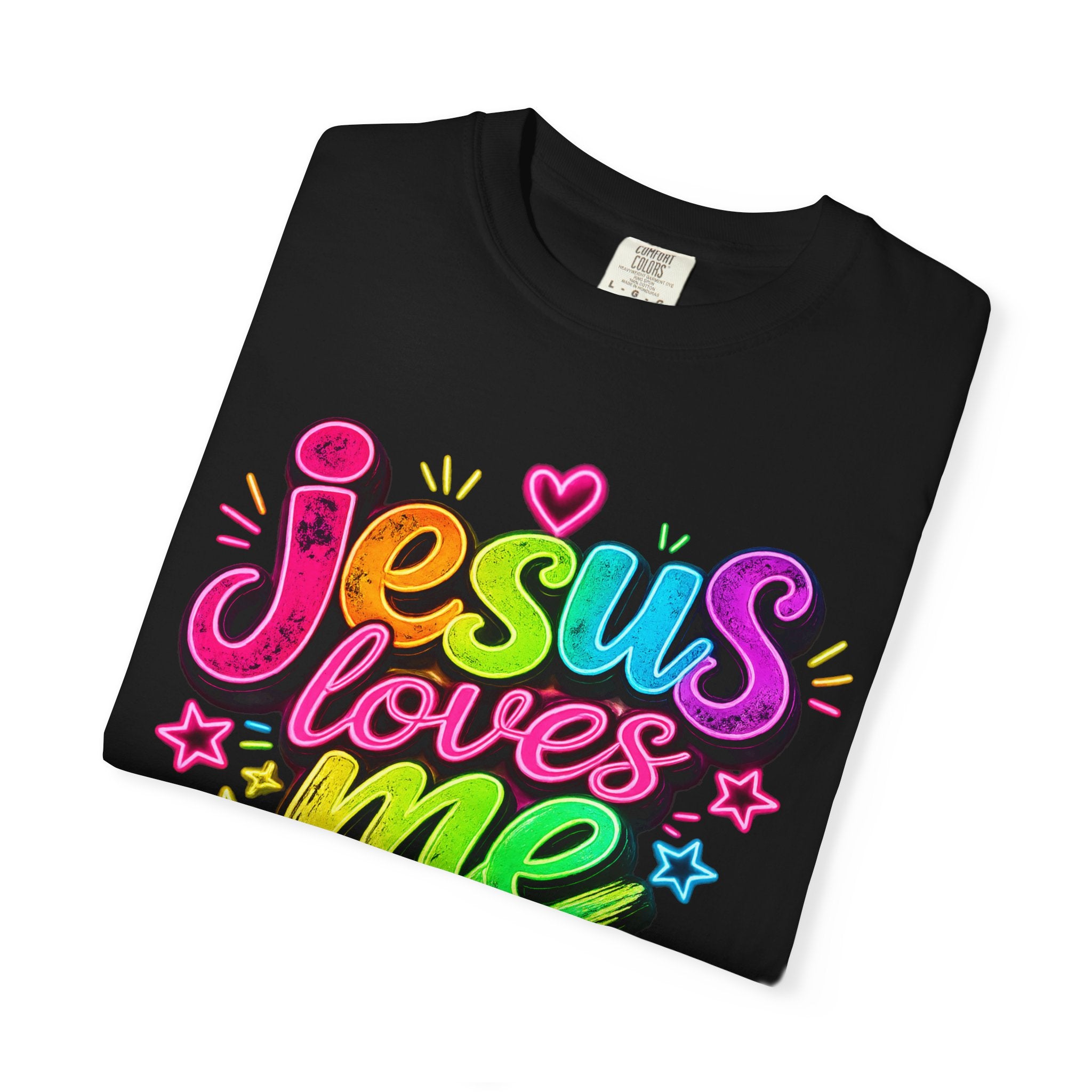 Jesus Loves Me Graphic T-Shirt — Colorful Faith Tee