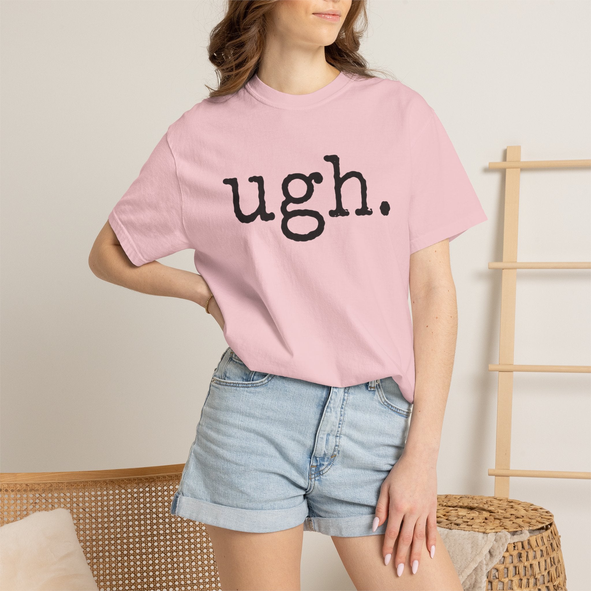 Ugh. Graphic T-Shirt — Funny Minimalist Slogan Tee