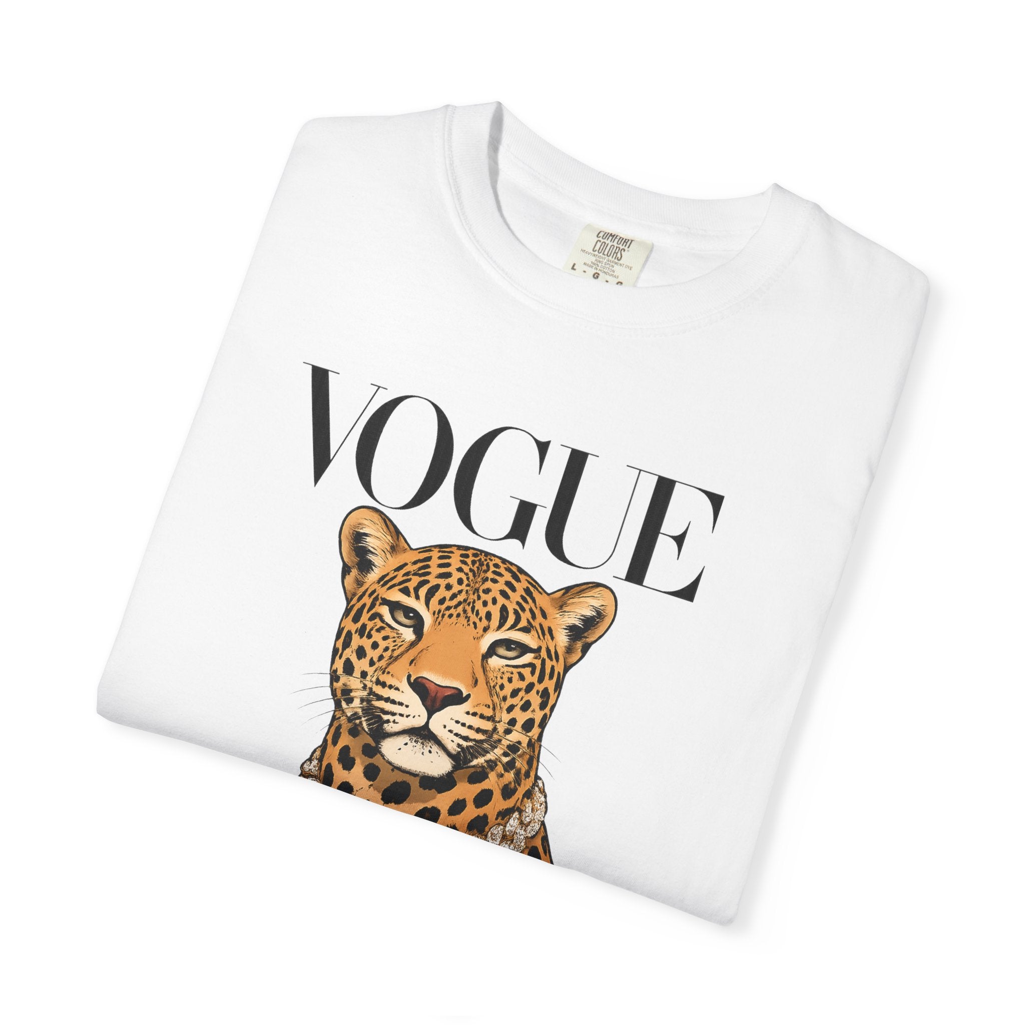 Vogue Leopard Graphic T-Shirt