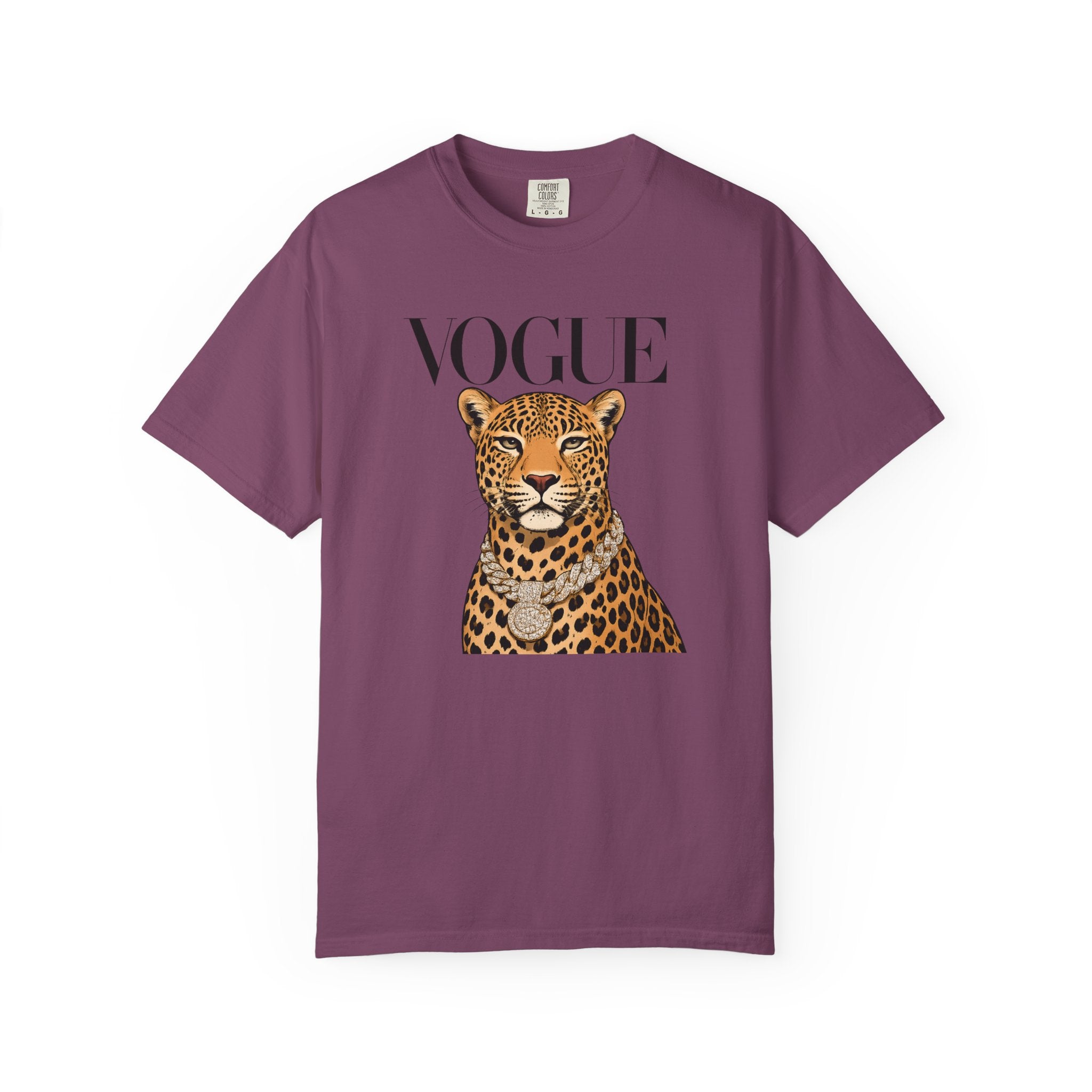 Vogue Leopard Graphic T-Shirt