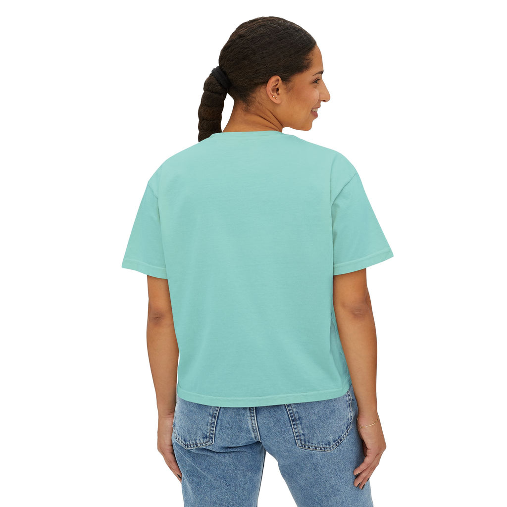 Women's Boxy Tee — 'Hot Girls Hit Curbs' Pink Convertible Graphic Crop Top