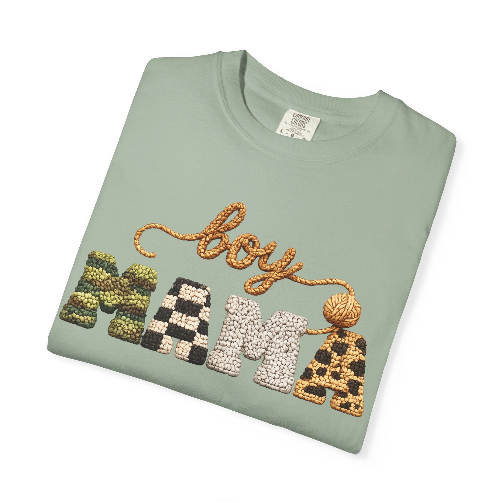Boy Mama Graphic T-Shirt — Leopard & Camo Mom Tee