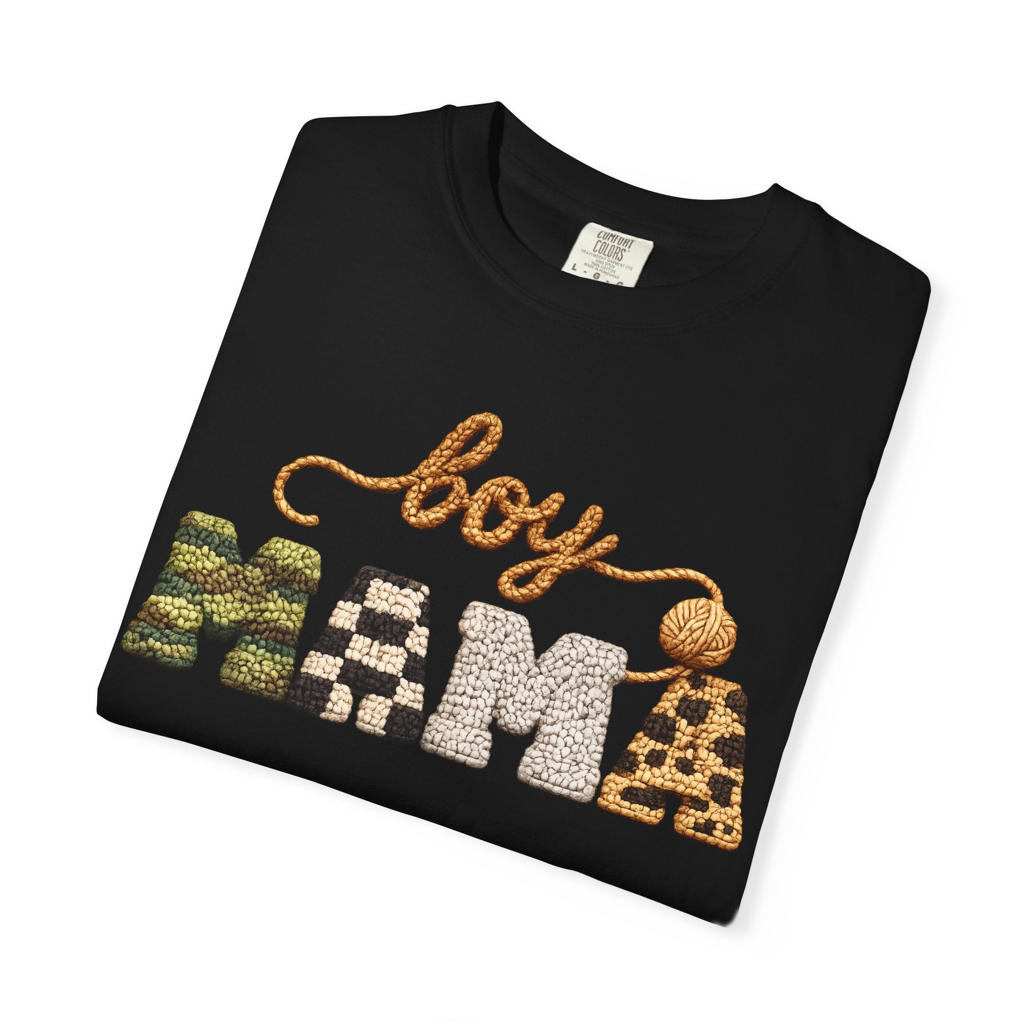 Boy Mama Graphic T-Shirt — Leopard & Camo Mom Tee