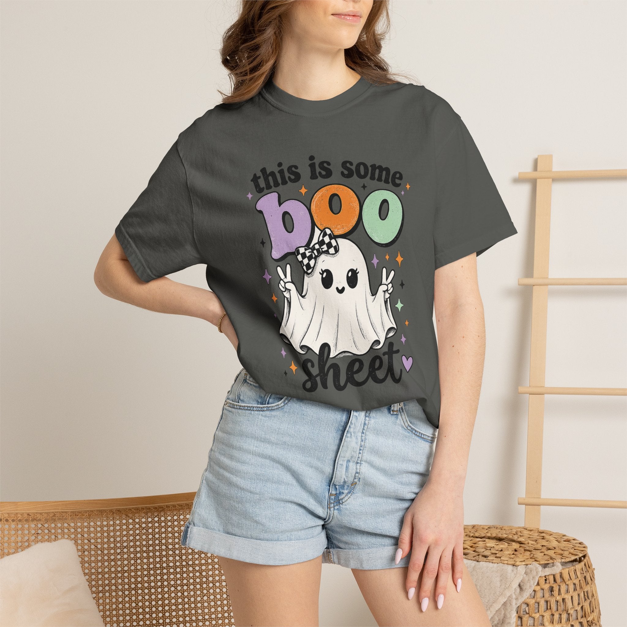 Halloween "This Is Some Boo Sheet" Ghost T-Shirt — Funny Spooky Graphic Tee