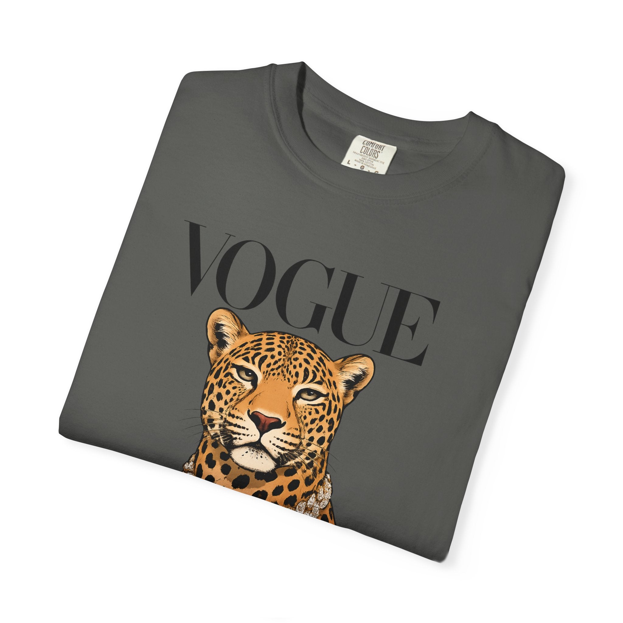 Vogue Leopard Graphic T-Shirt