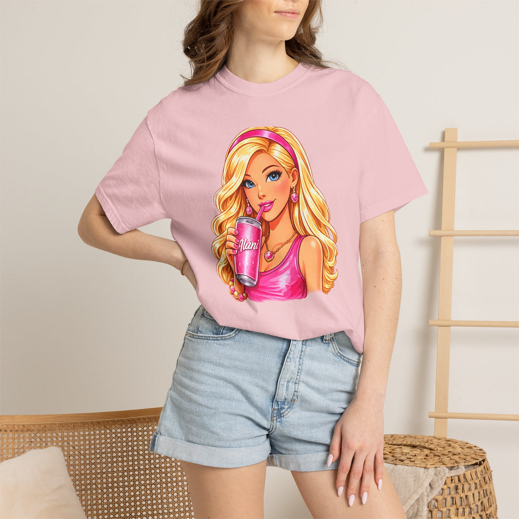 Barbie Vibes T-Shirt — Pink Cup Girl Graphic Tee