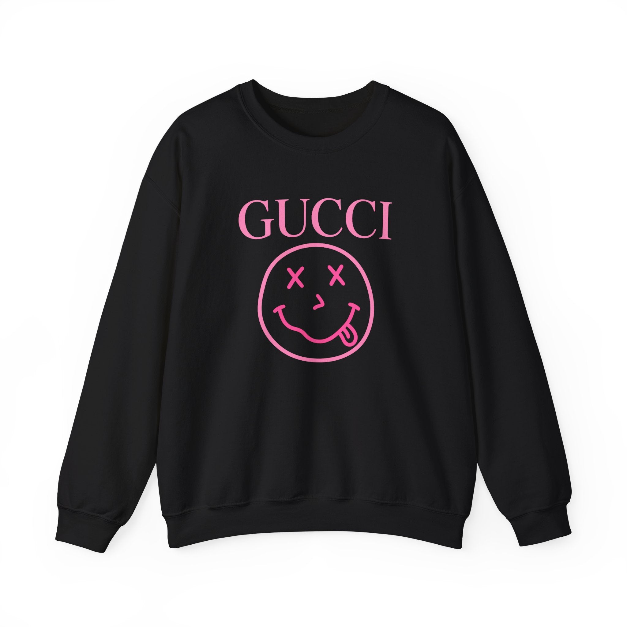 Gucci Pink Smiley Crewneck Sweatshirt