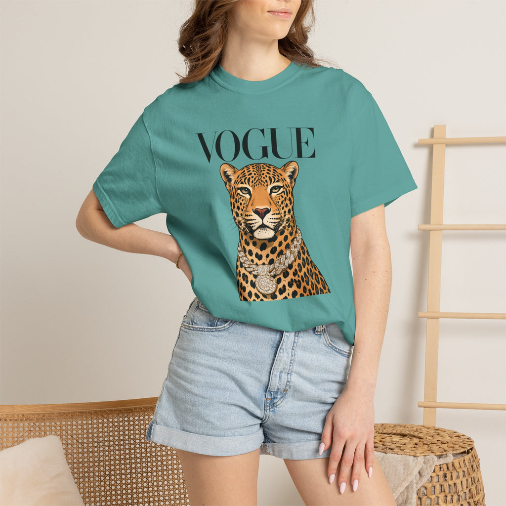 Vogue Leopard Graphic T-Shirt