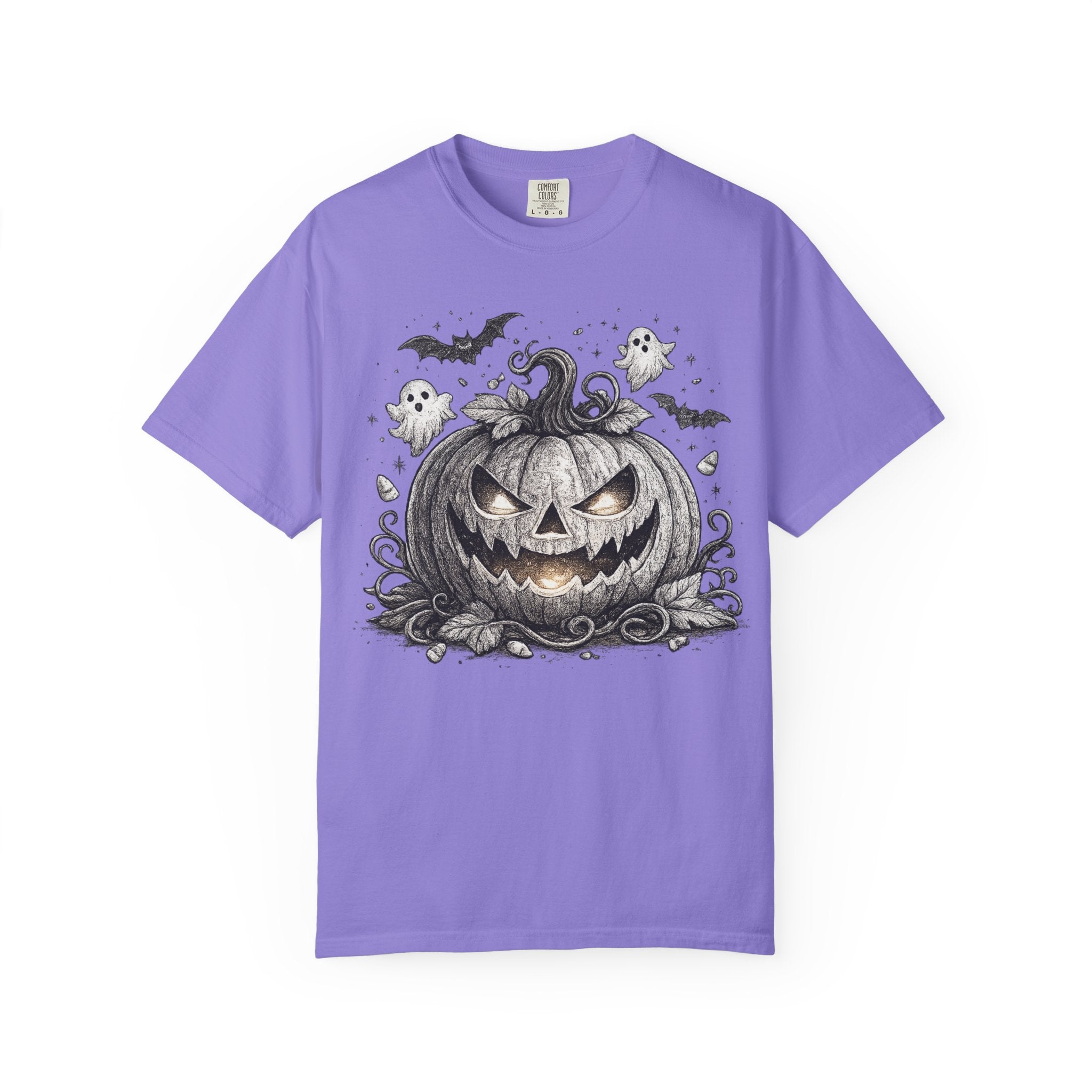 Halloween Pumpkin T-Shirt — Spooky Jack-O'-Lantern Design