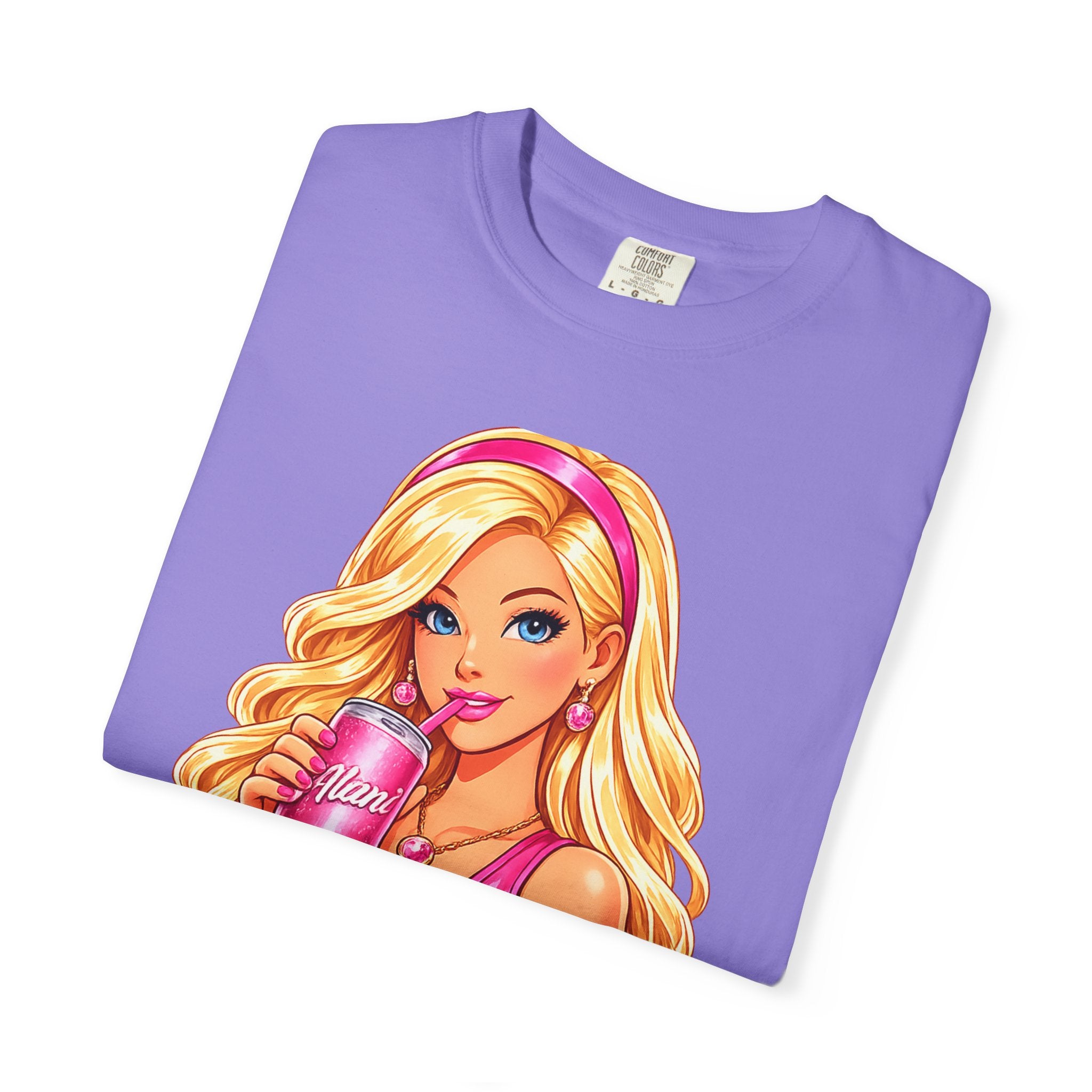Barbie Vibes T-Shirt — Pink Cup Girl Graphic Tee