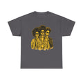 Afro Trio Graphic Tee — Vintage Bold Black Women Portrait T‑Shirt
