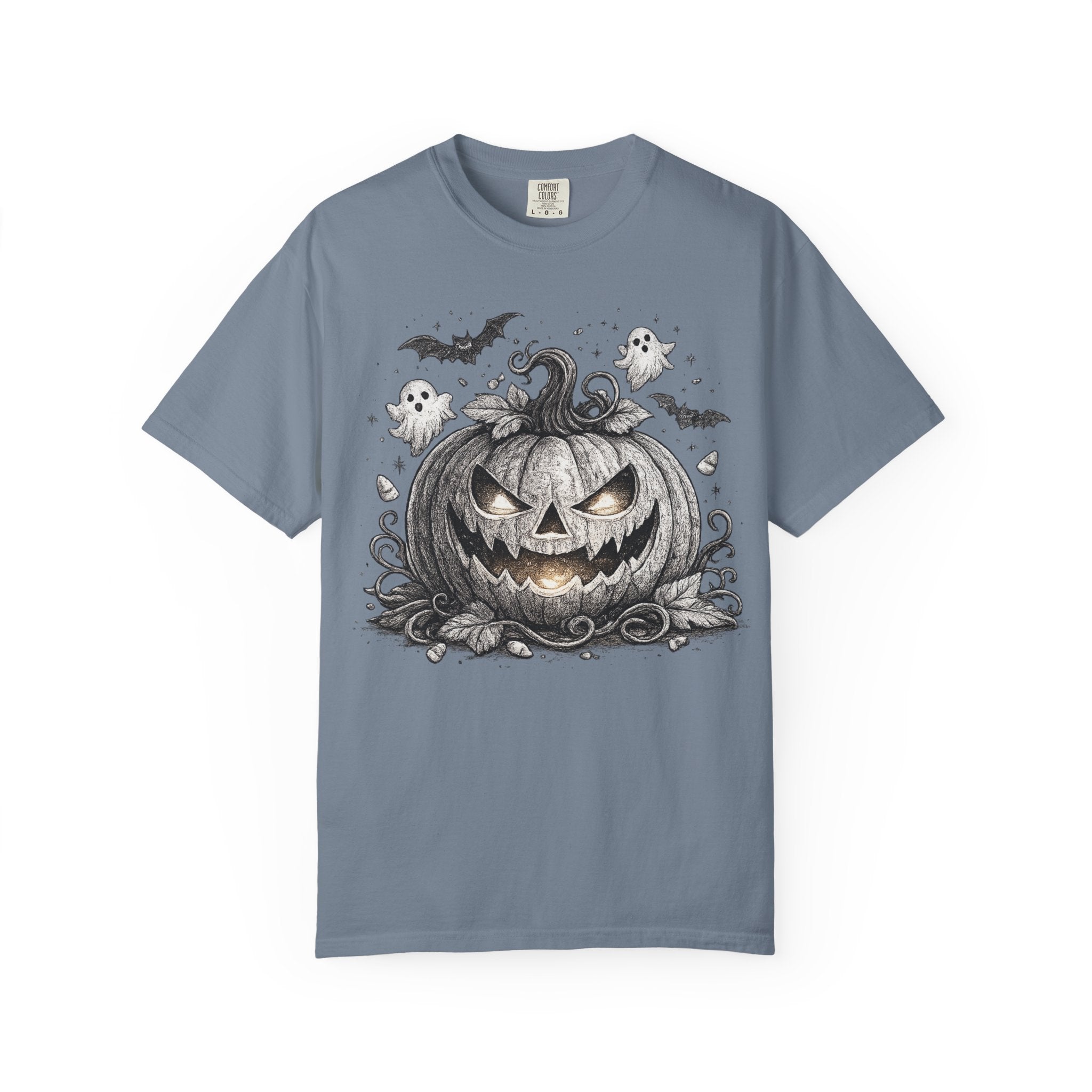 Halloween Pumpkin T-Shirt — Spooky Jack-O'-Lantern Design