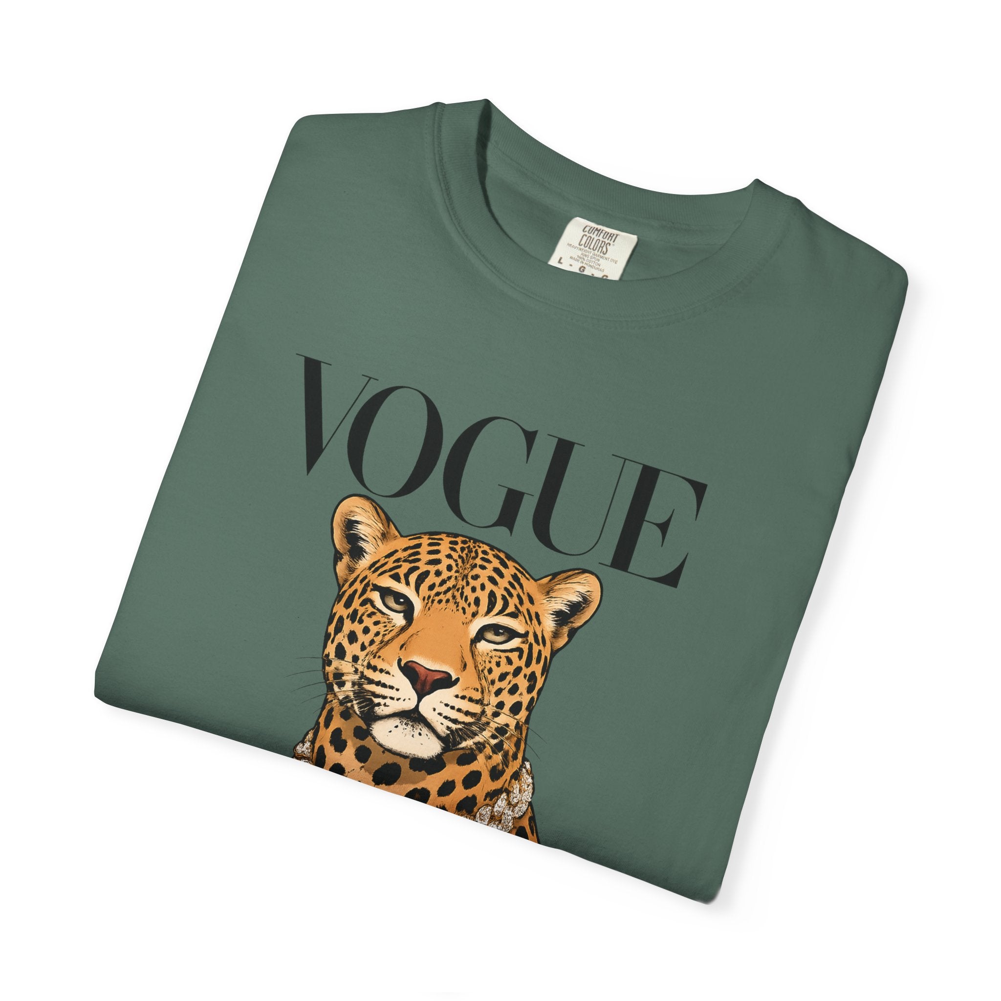 Vogue Leopard Graphic T-Shirt
