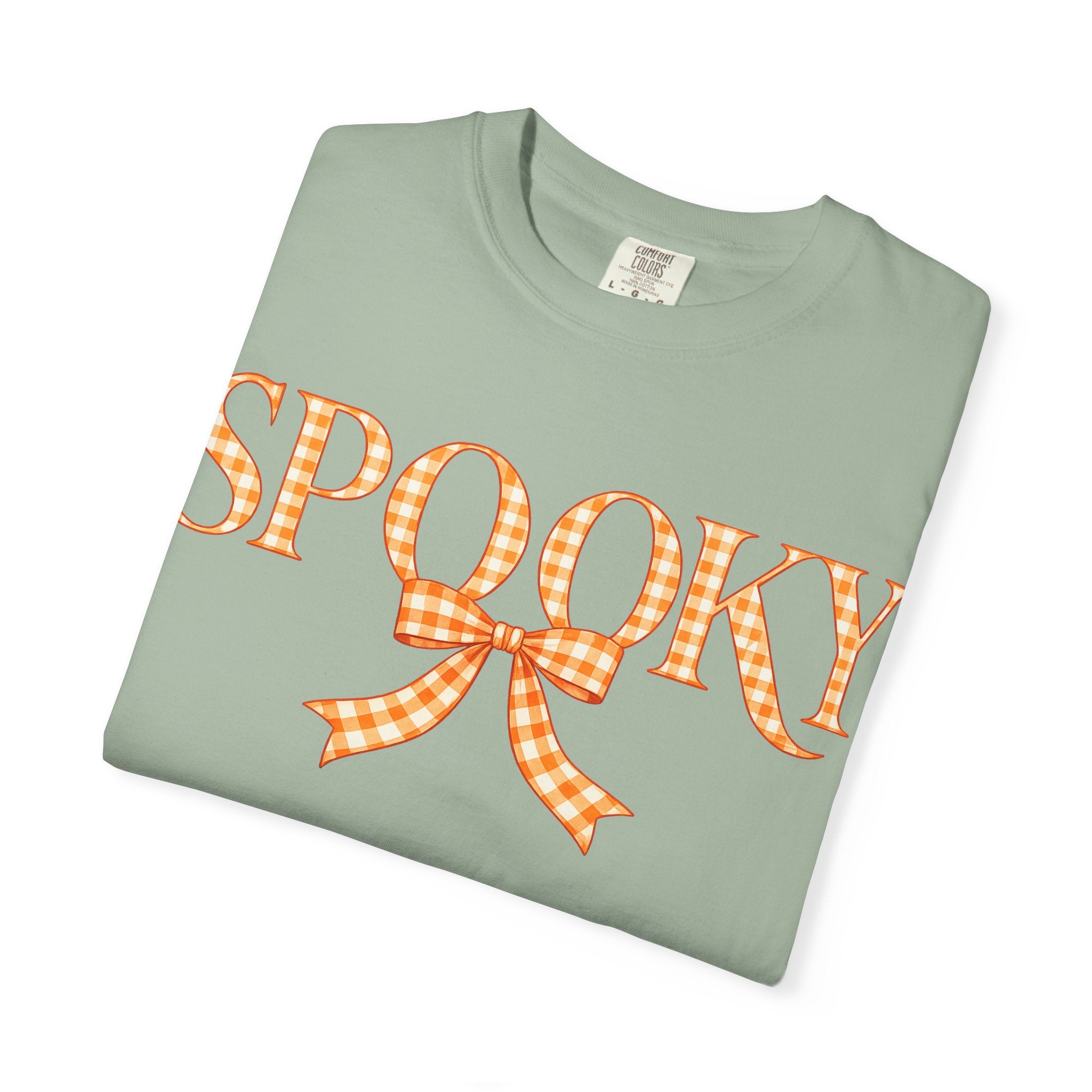 Spooky Gingham Bow T-Shirt — Halloween Graphic Tee