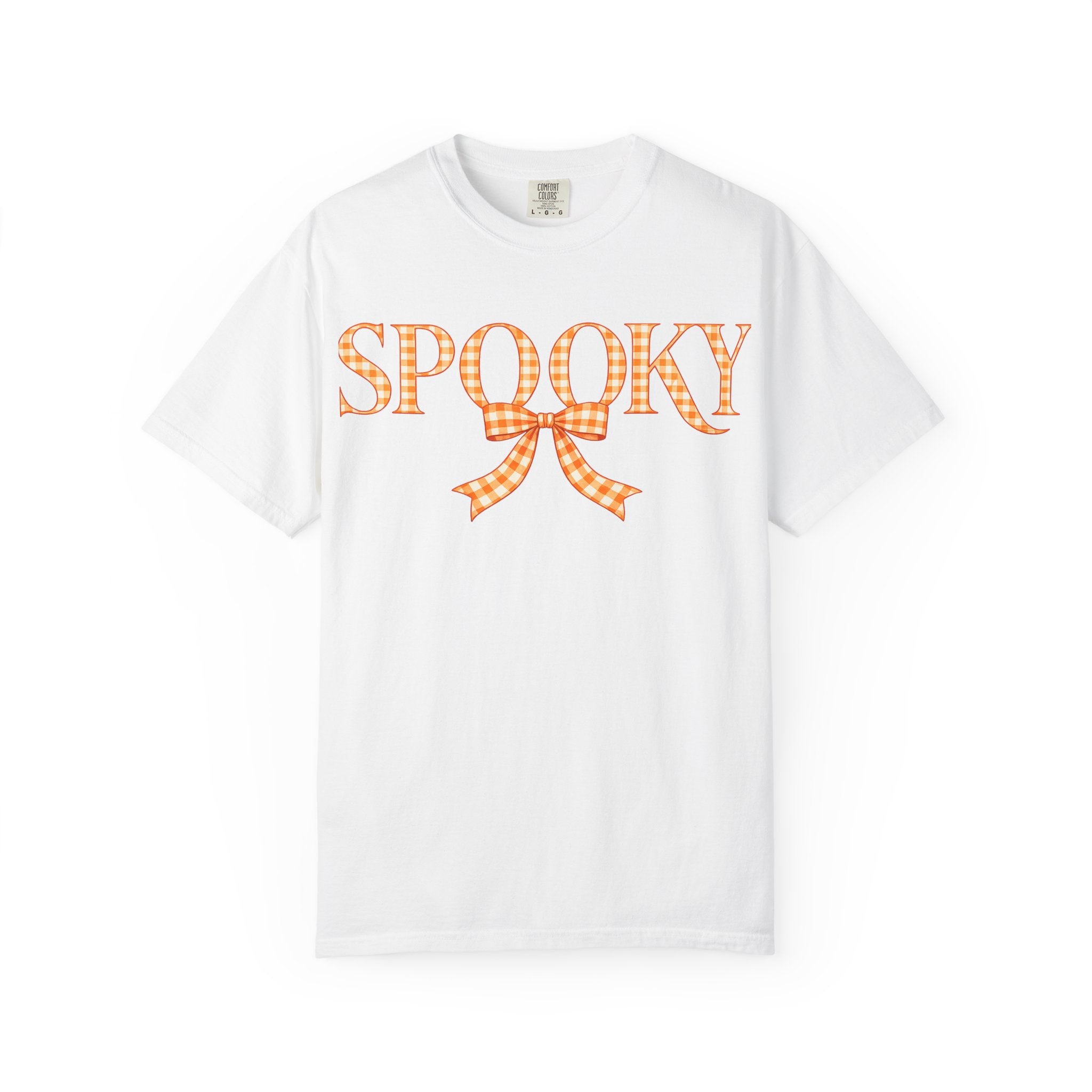 Spooky Gingham Bow T-Shirt — Halloween Graphic Tee