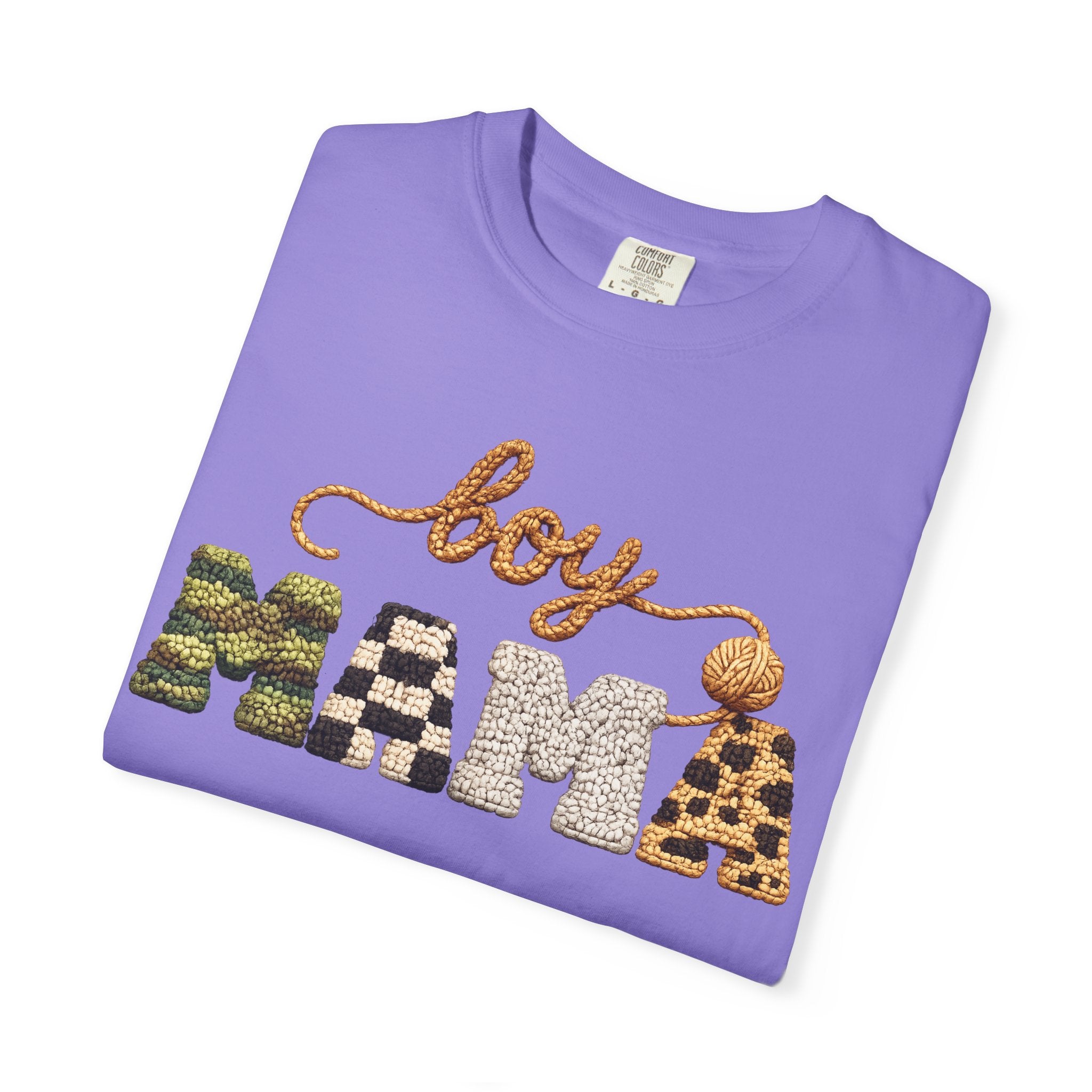 Boy Mama Graphic T-Shirt — Leopard & Camo Mom Tee