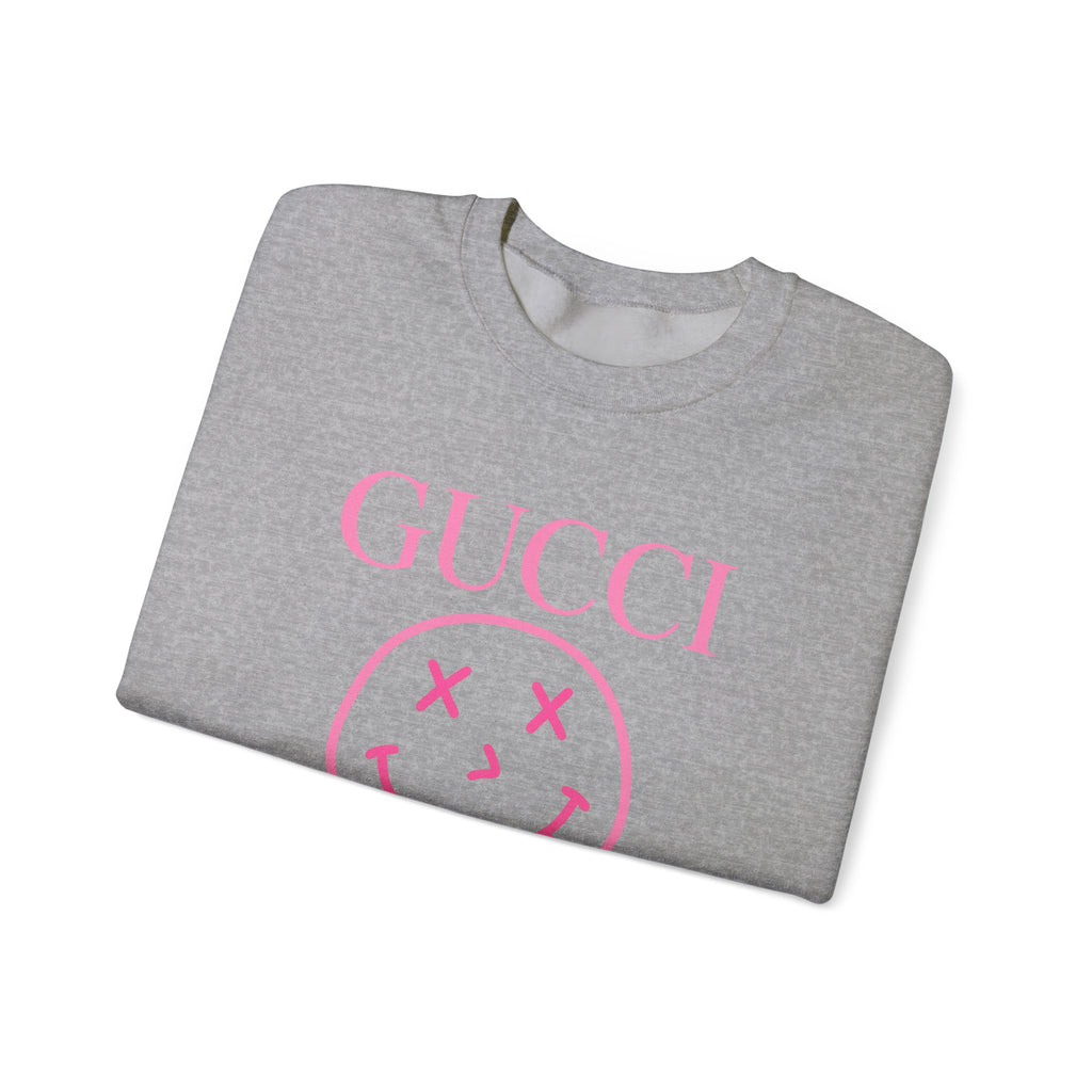 Gucci Pink Smiley Crewneck Sweatshirt