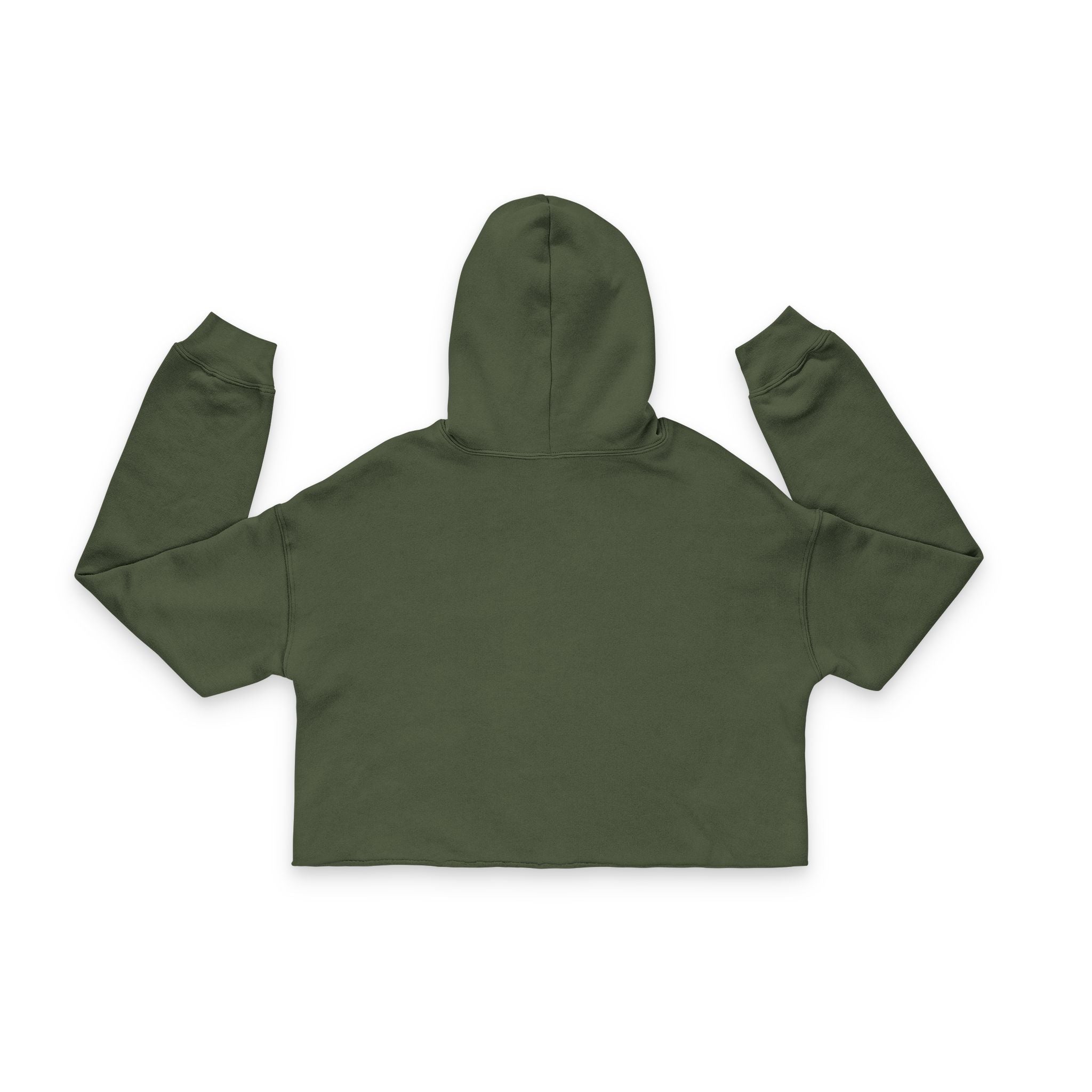 Cropped Hoodie — 'Stay Motivated Club' Pink Script Women's Cropped Hoodie