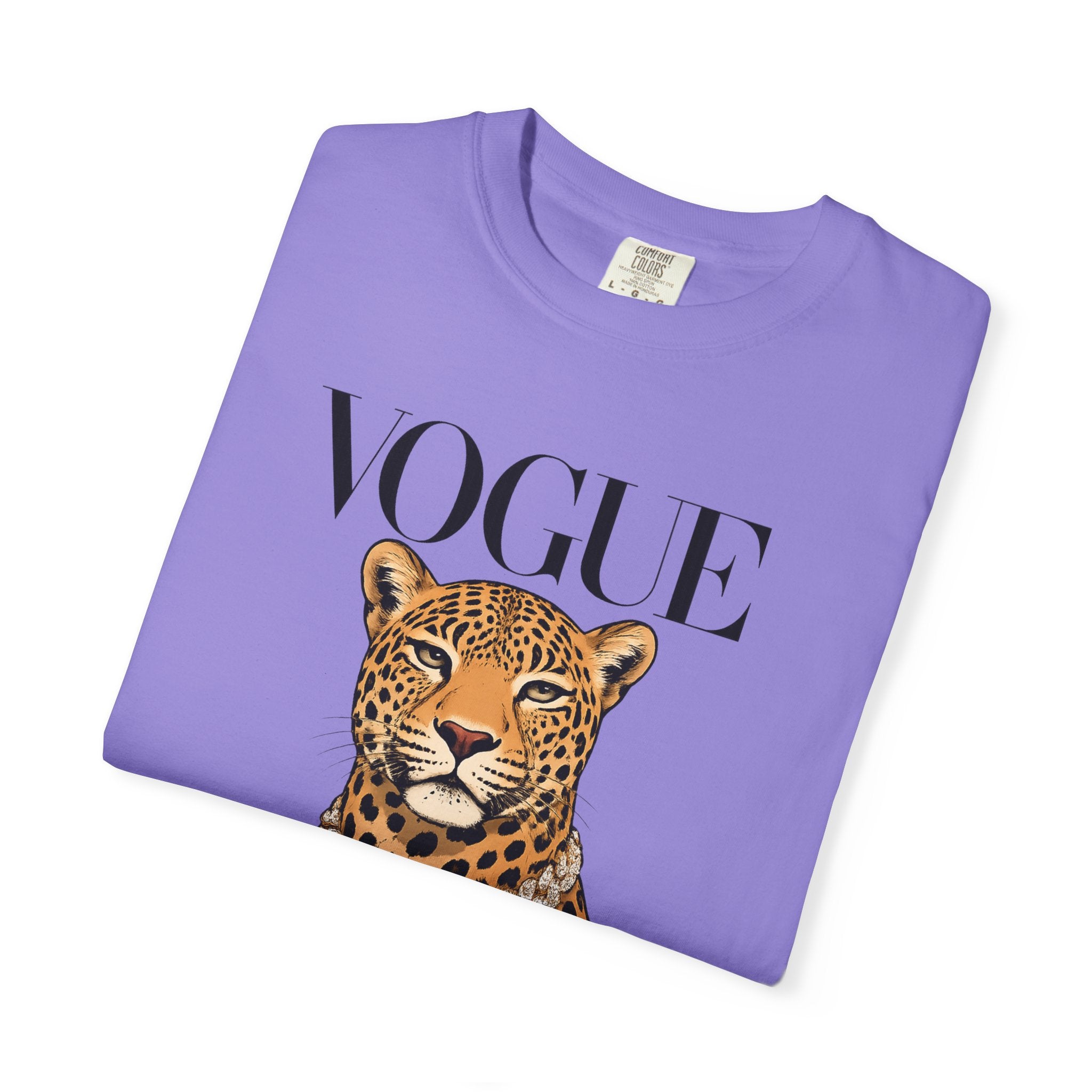 Vogue Leopard Graphic T-Shirt