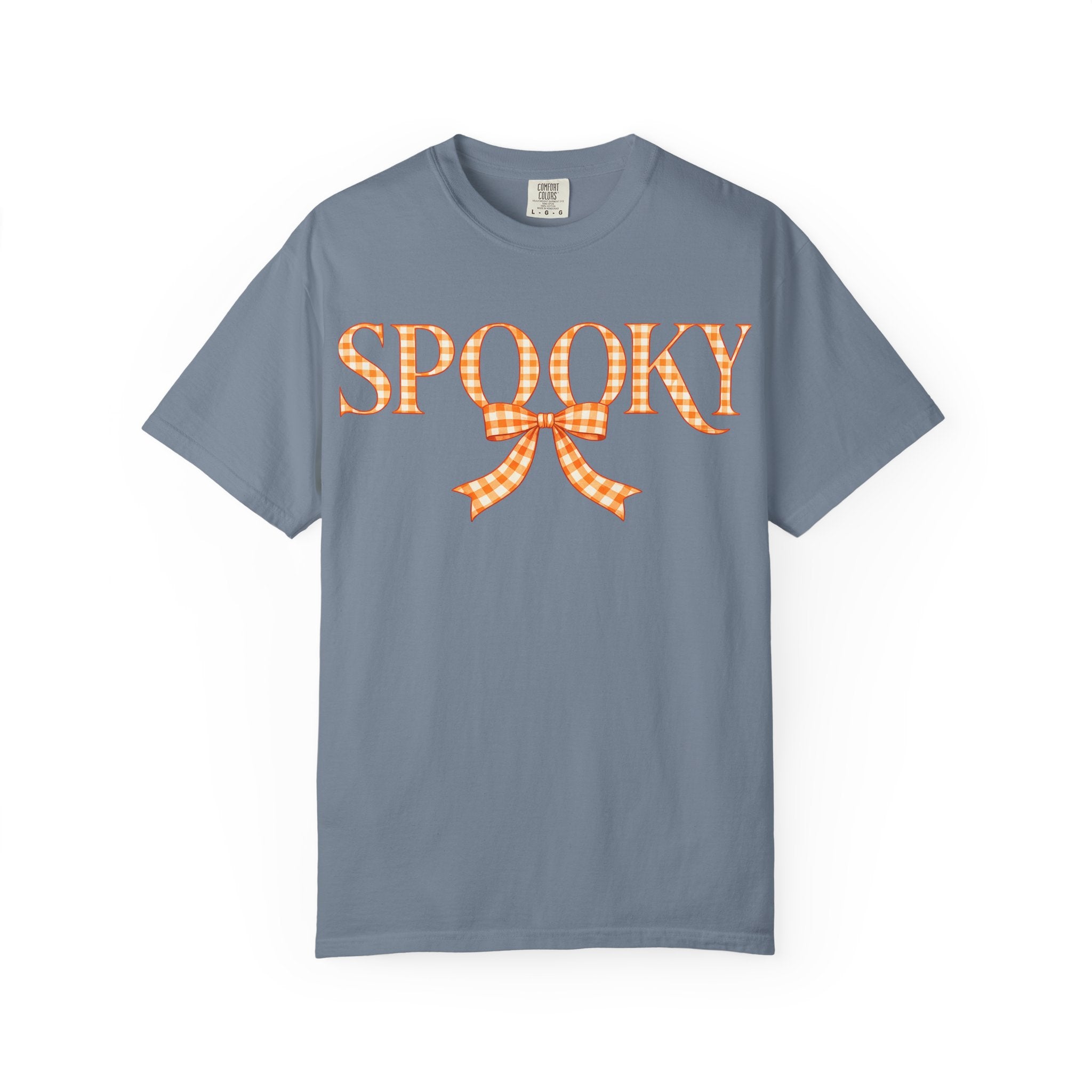 Spooky Gingham Bow T-Shirt — Halloween Graphic Tee
