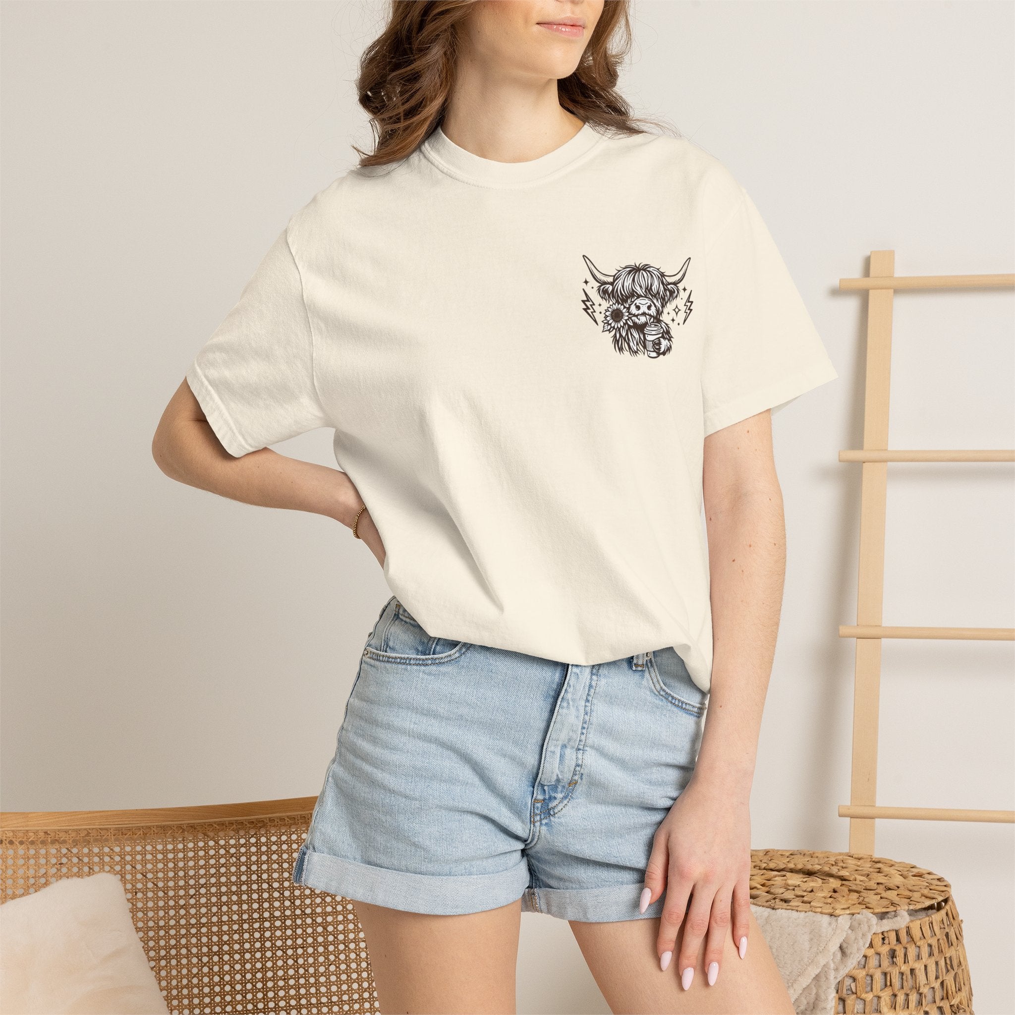 Not Today Heifer T-Shirt — Cute Highland Cow Graphic Tee