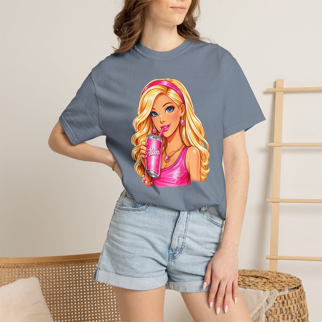 Barbie Vibes T-Shirt — Pink Cup Girl Graphic Tee