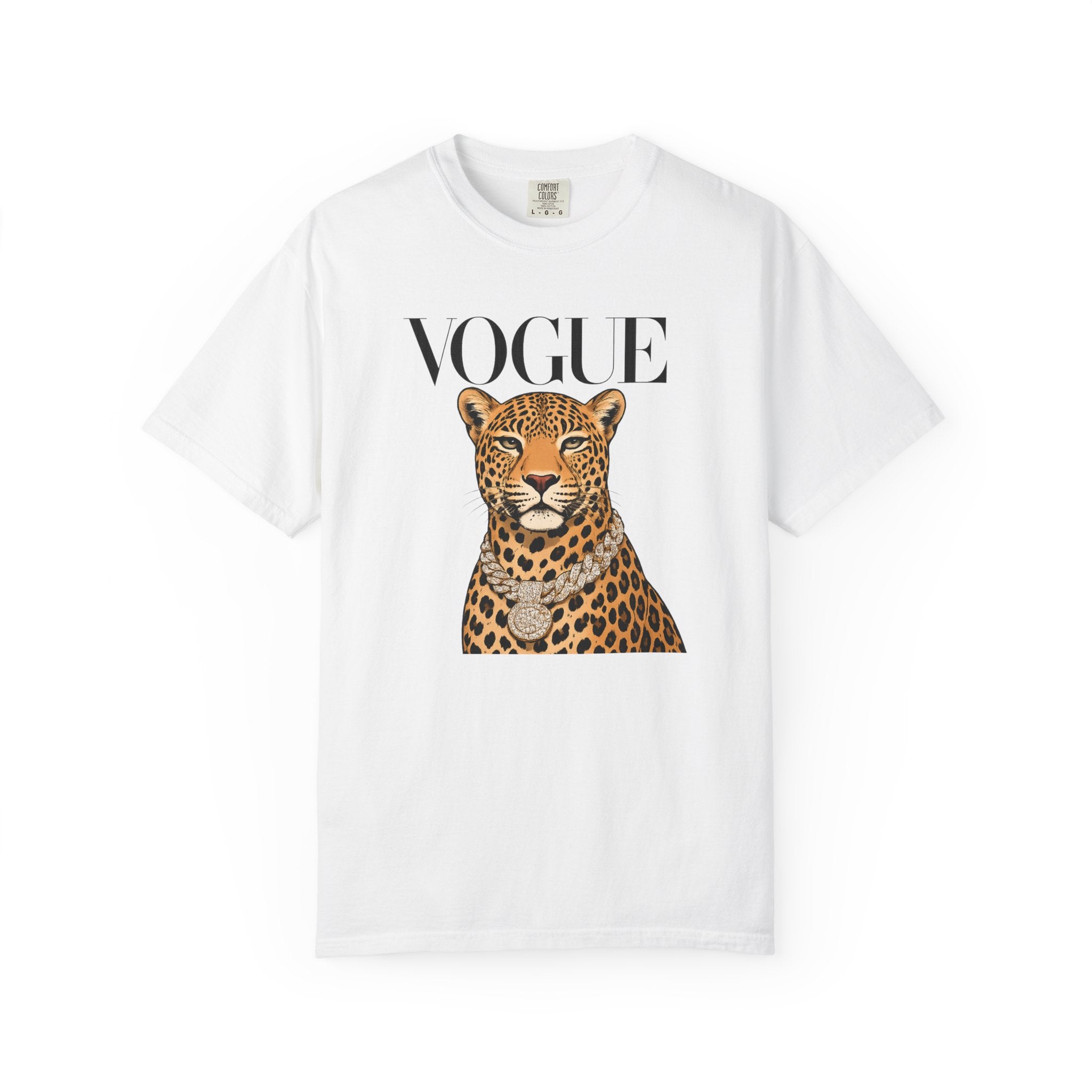 Vogue Leopard Graphic T-Shirt