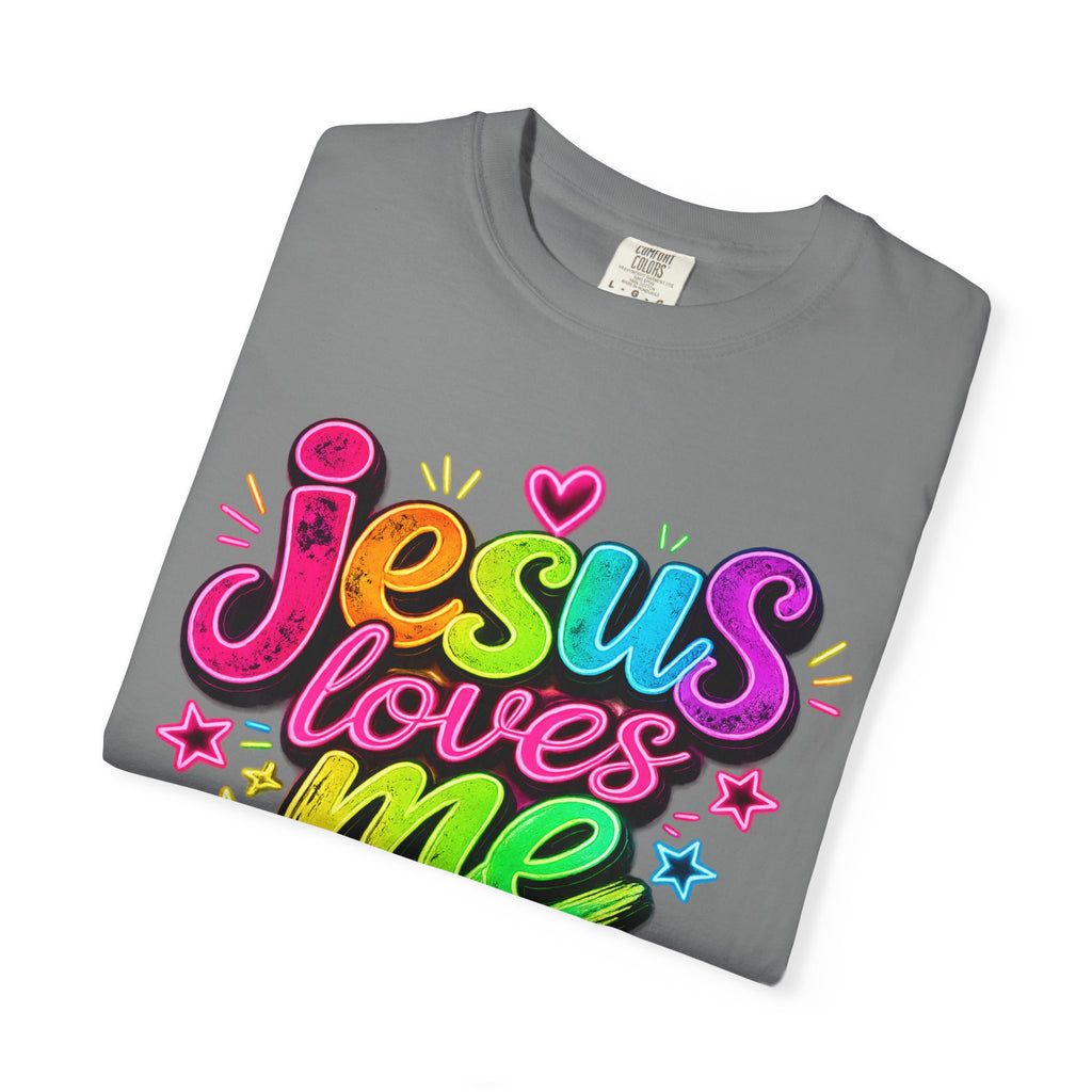 Jesus Loves Me Graphic T-Shirt — Colorful Faith Tee