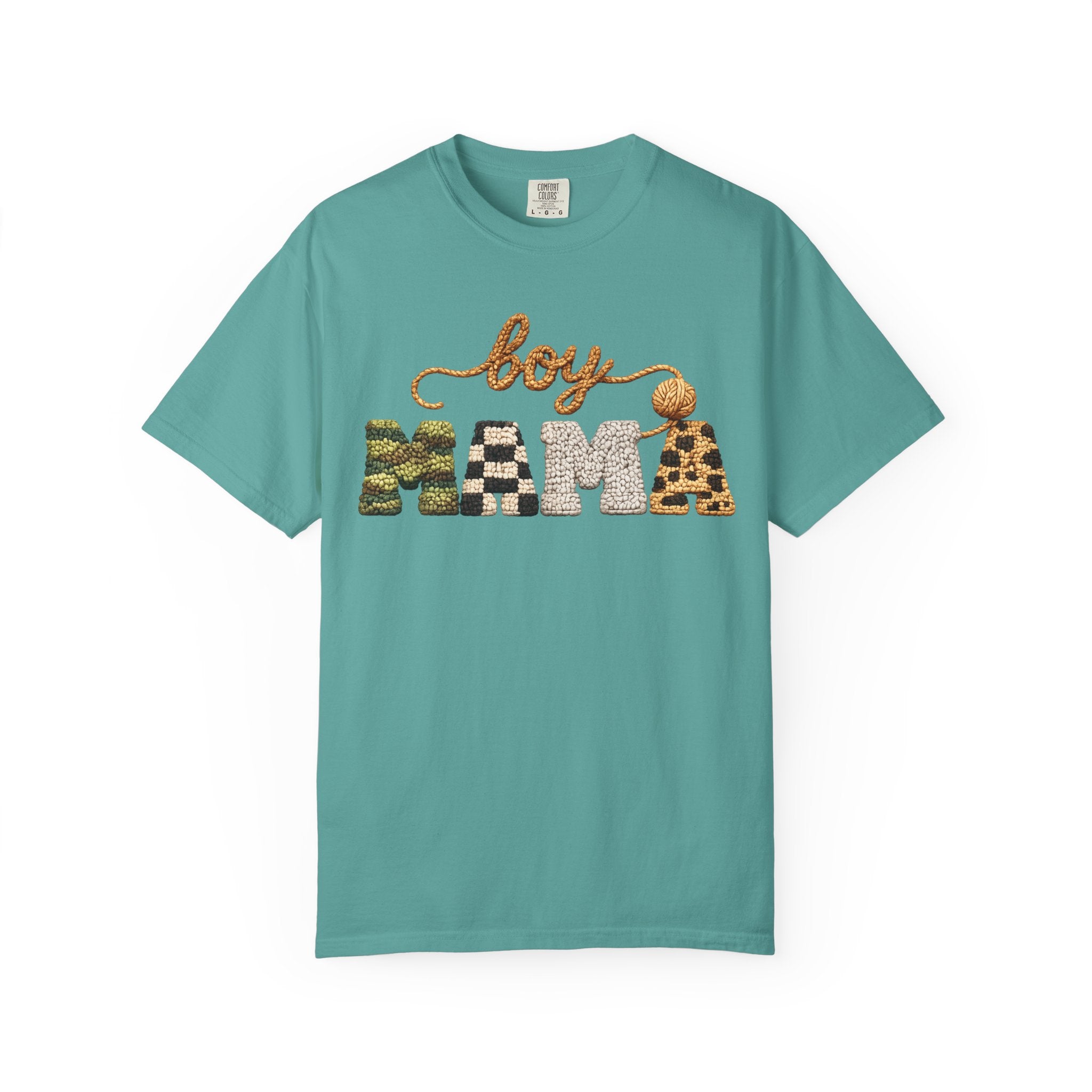 Boy Mama Graphic T-Shirt — Leopard & Camo Mom Tee