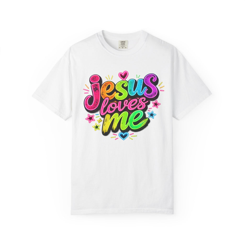 Jesus Loves Me Graphic T-Shirt — Colorful Faith Tee