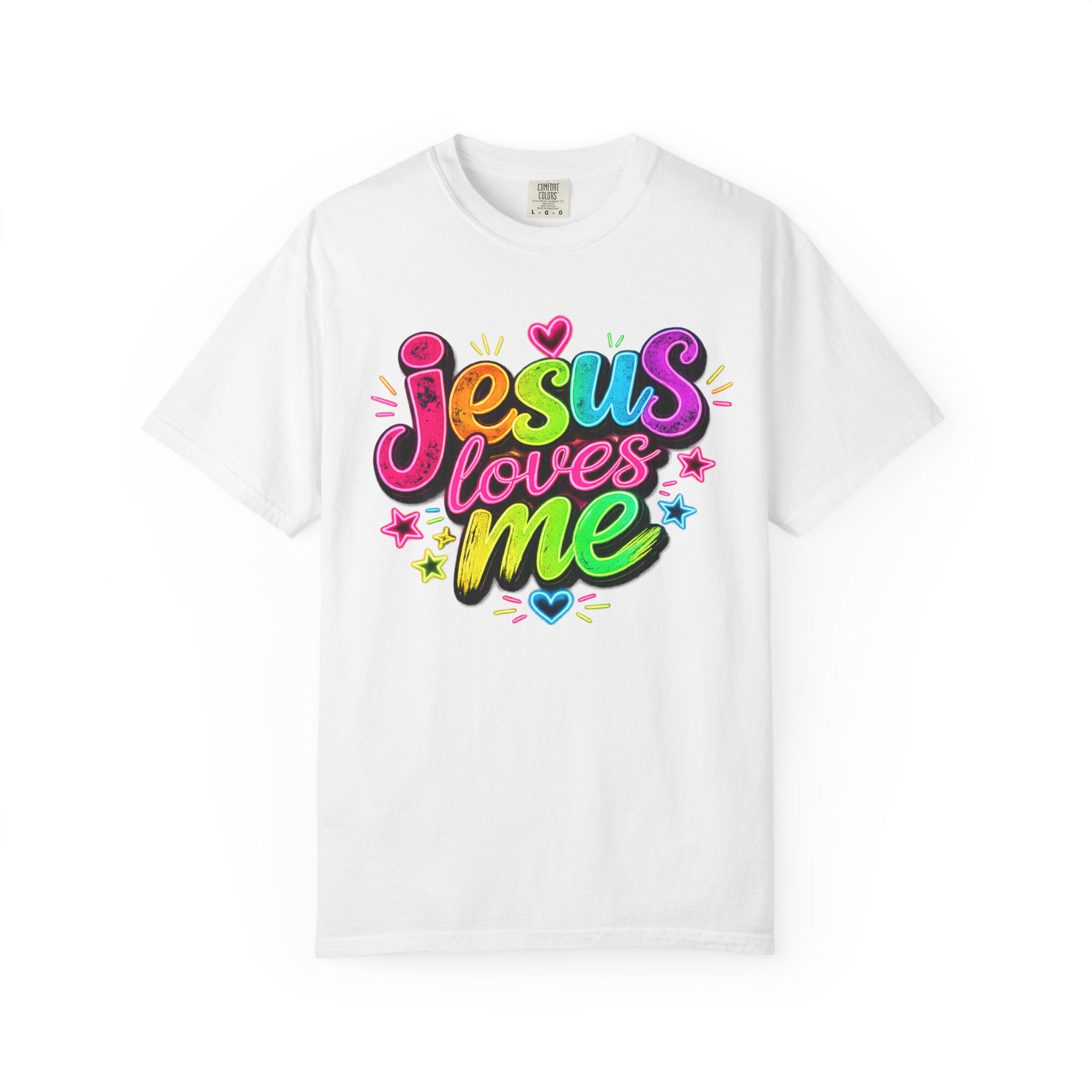 Jesus Loves Me Graphic T-Shirt — Colorful Faith Tee