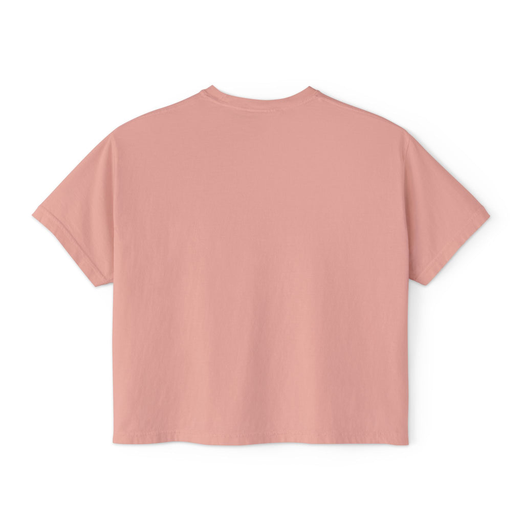 Women's Boxy Tee — 'Hot Girls Hit Curbs' Pink Convertible Graphic Crop Top