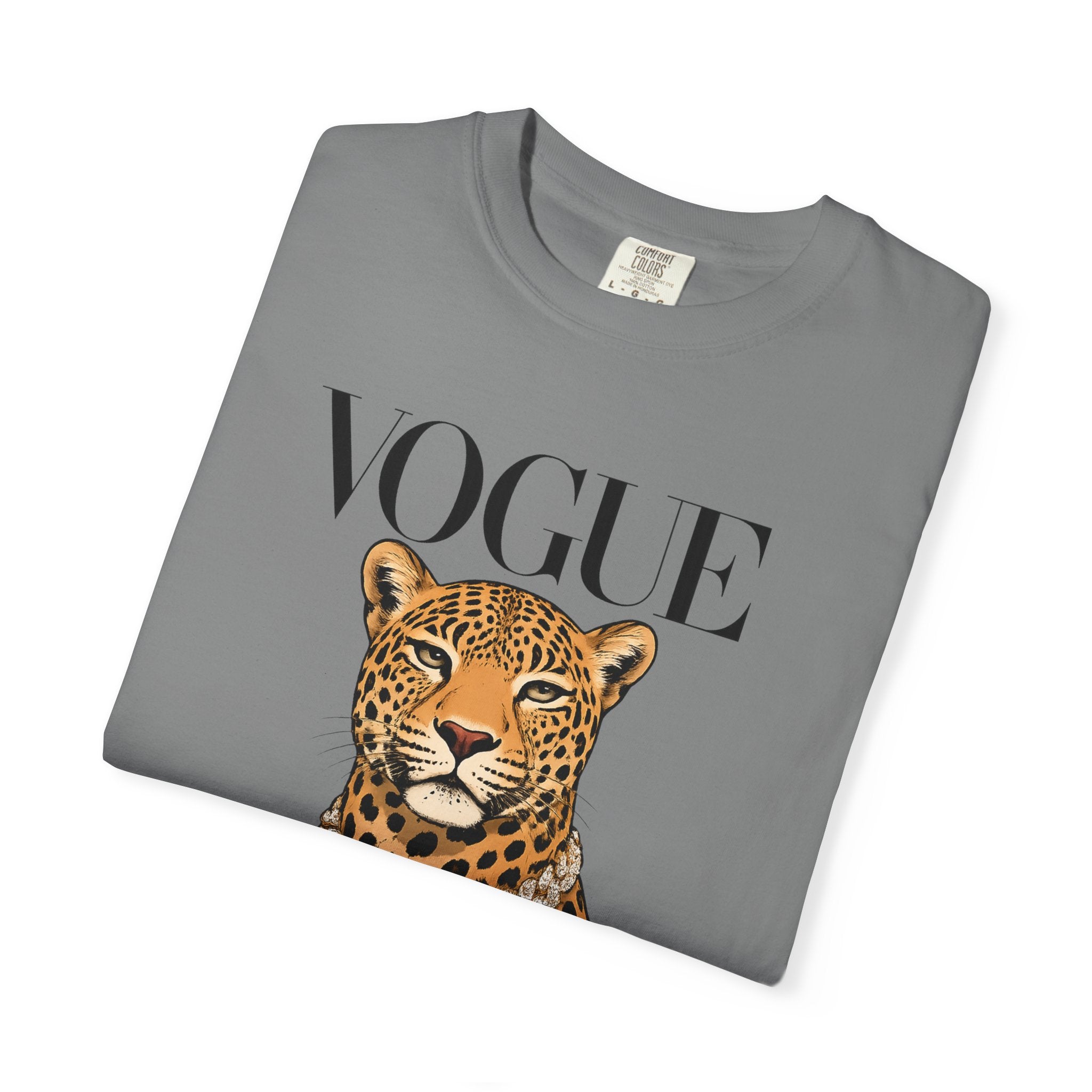 Vogue Leopard Graphic T-Shirt