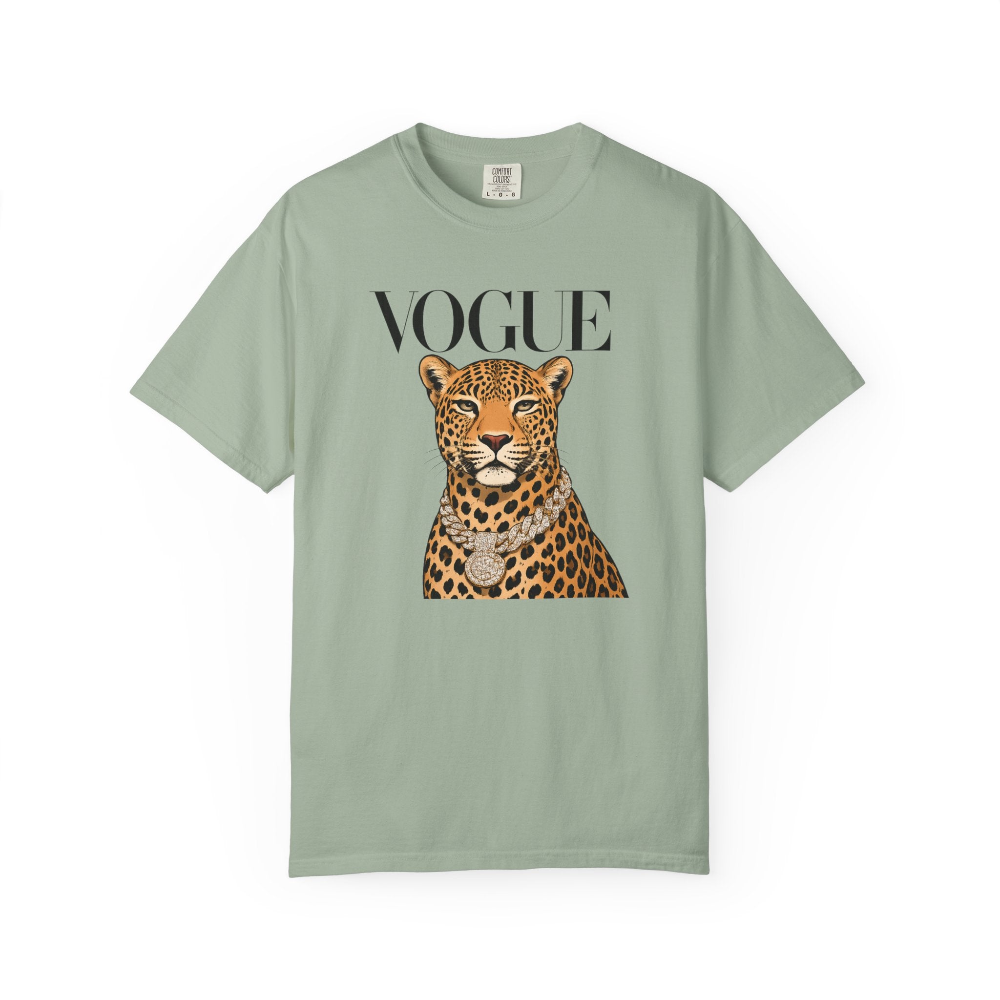 Vogue Leopard Graphic T-Shirt