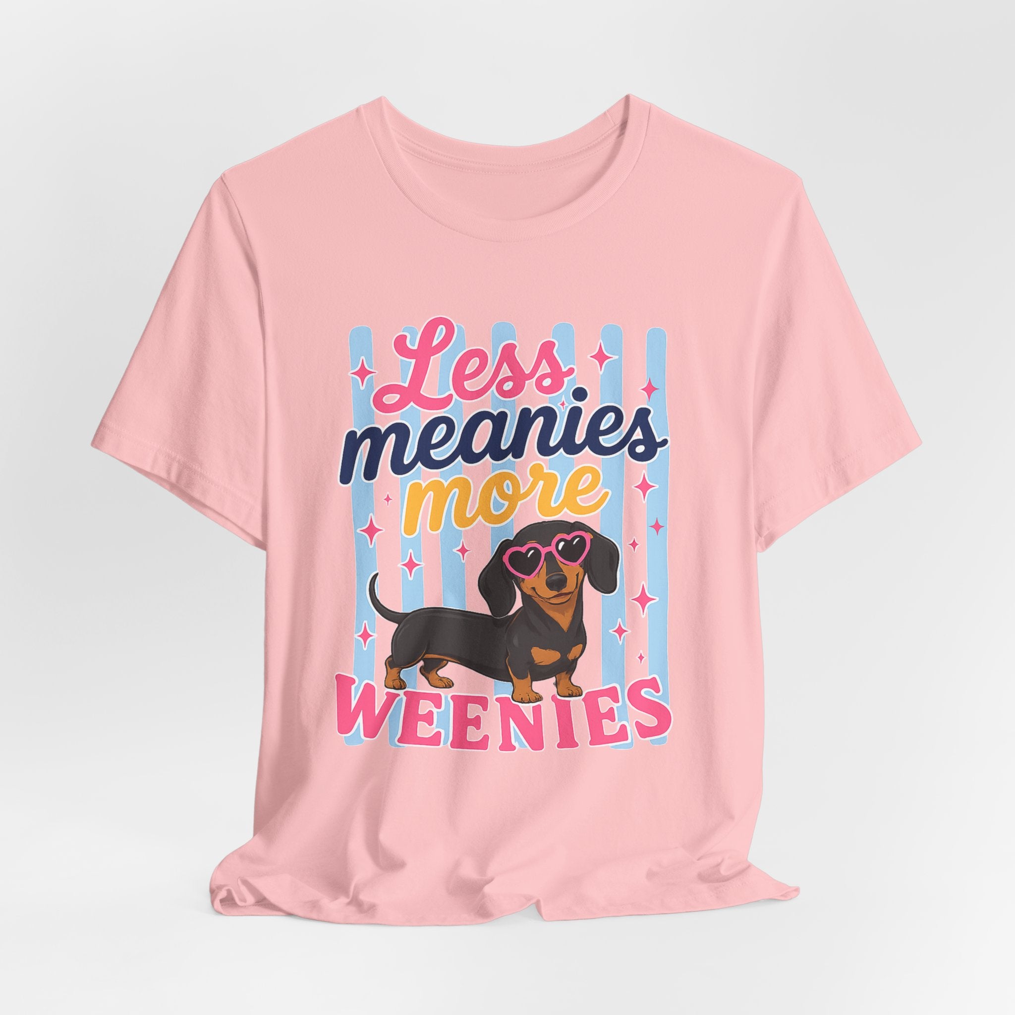 Less Meanies More Weenies Dachshund T-Shirt