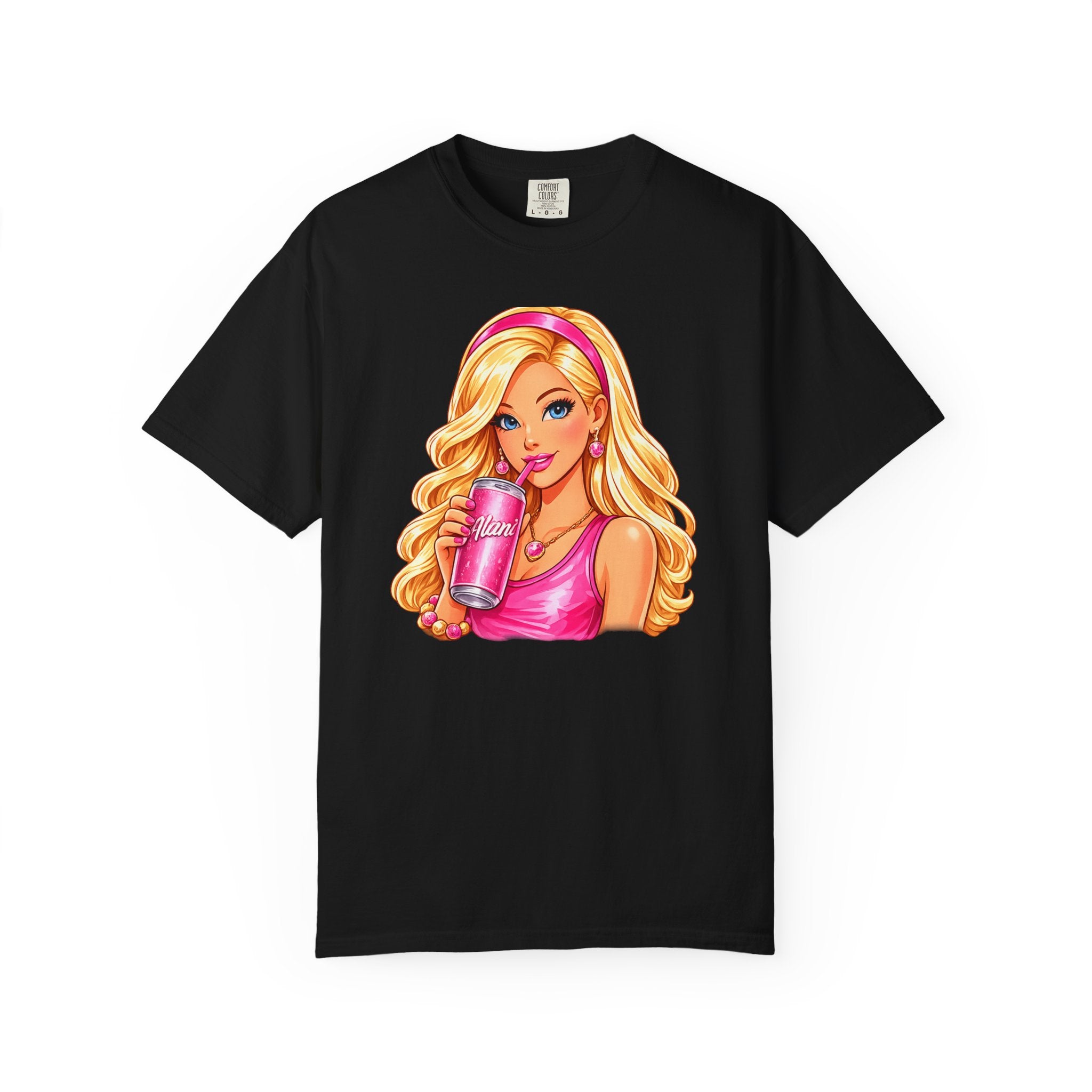 Barbie Vibes T-Shirt — Pink Cup Girl Graphic Tee