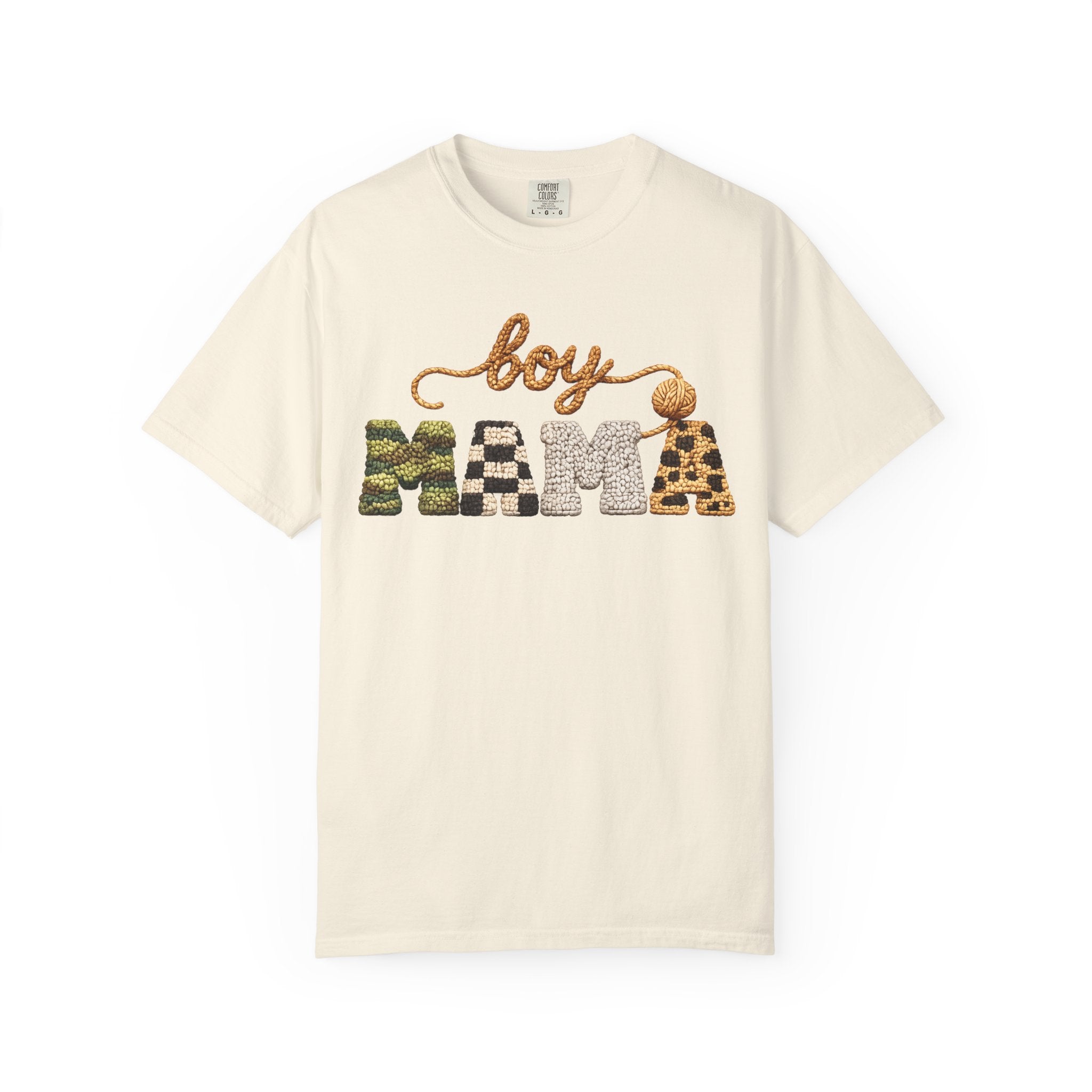 Boy Mama Graphic T-Shirt — Leopard & Camo Mom Tee